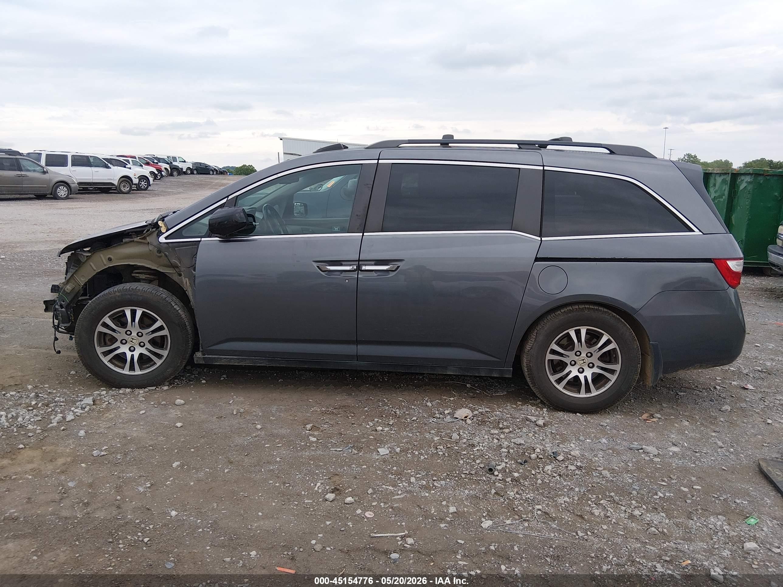 2012 Honda Odyssey Ex-l Серый vin: 5FNRL5H63CB035285