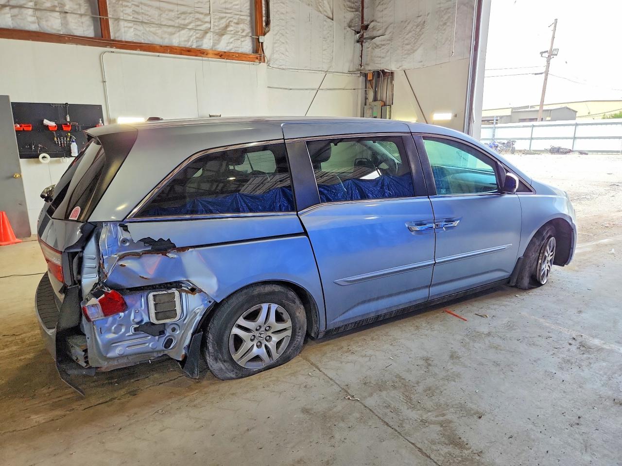 2012 Honda Odyssey Exl Blue vin: 5FNRL5H63CB037229