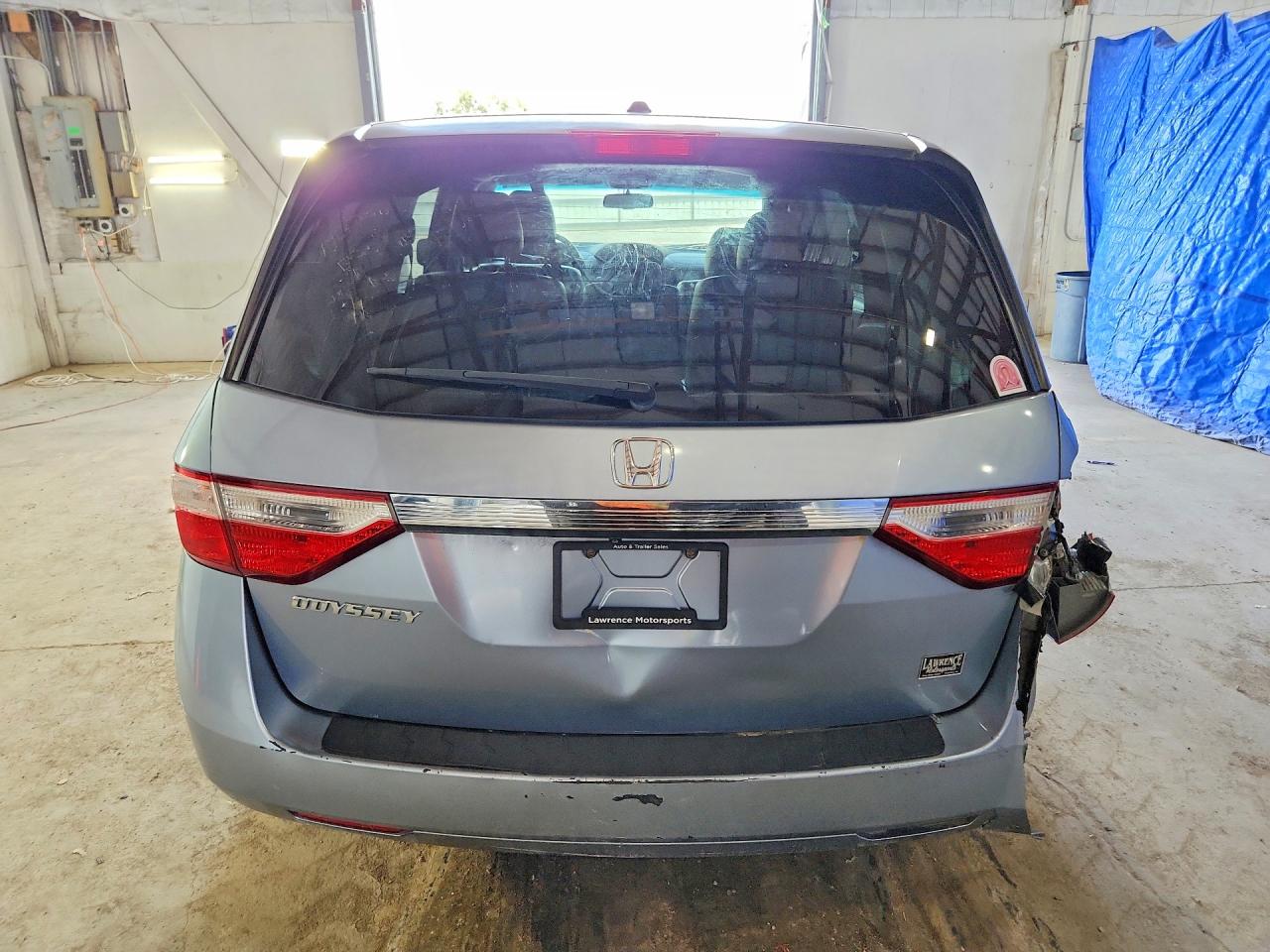 2012 Honda Odyssey Exl Blue vin: 5FNRL5H63CB037229