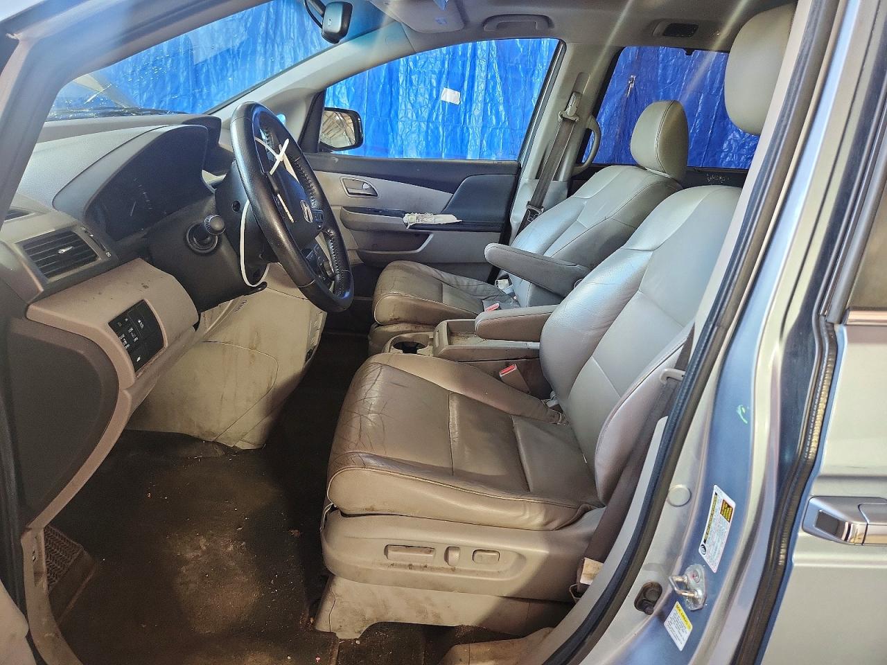 2012 Honda Odyssey Exl Blue vin: 5FNRL5H63CB037229