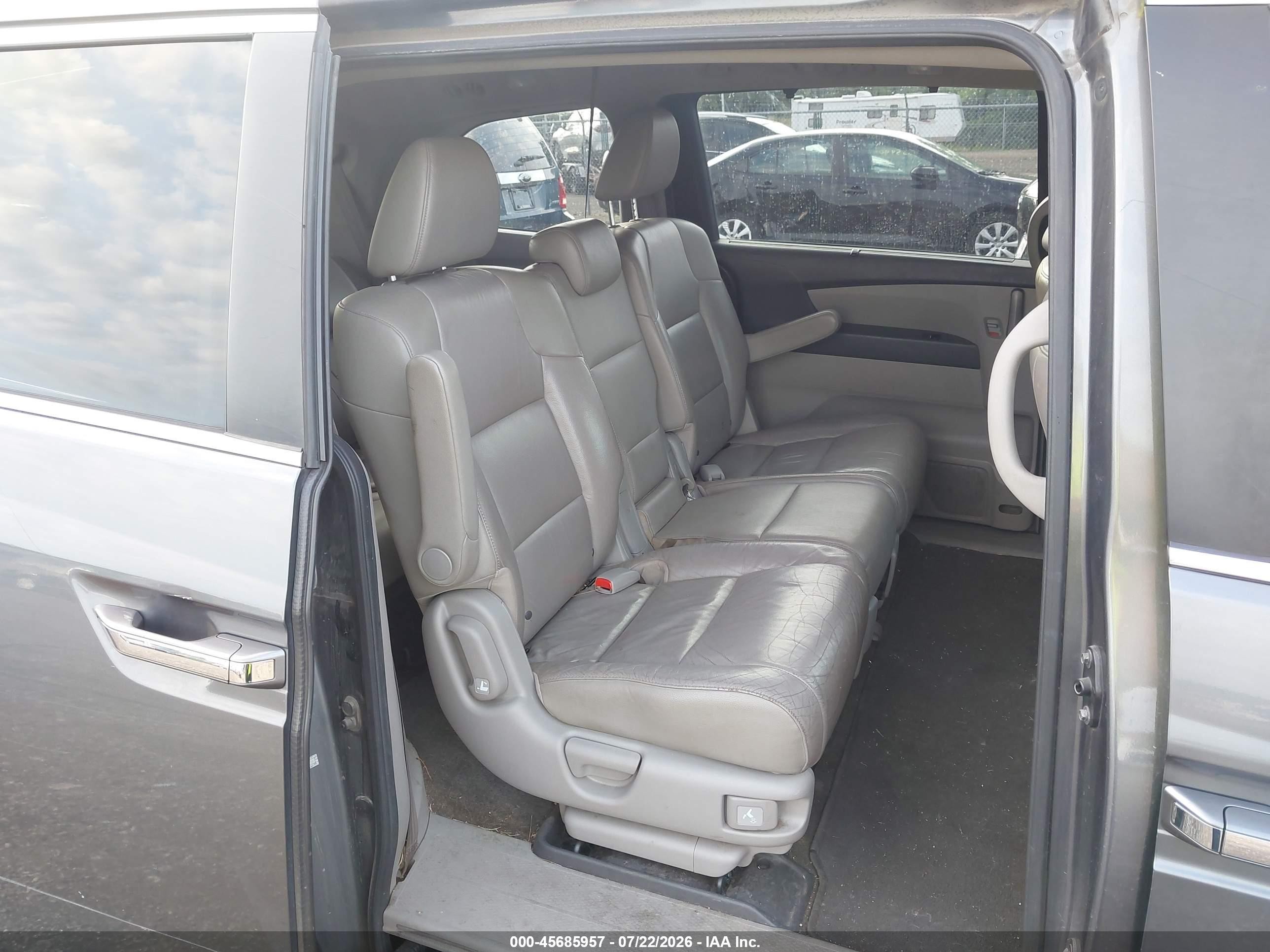 2012 Honda Odyssey Ex-l Gray vin: 5FNRL5H63CB041751