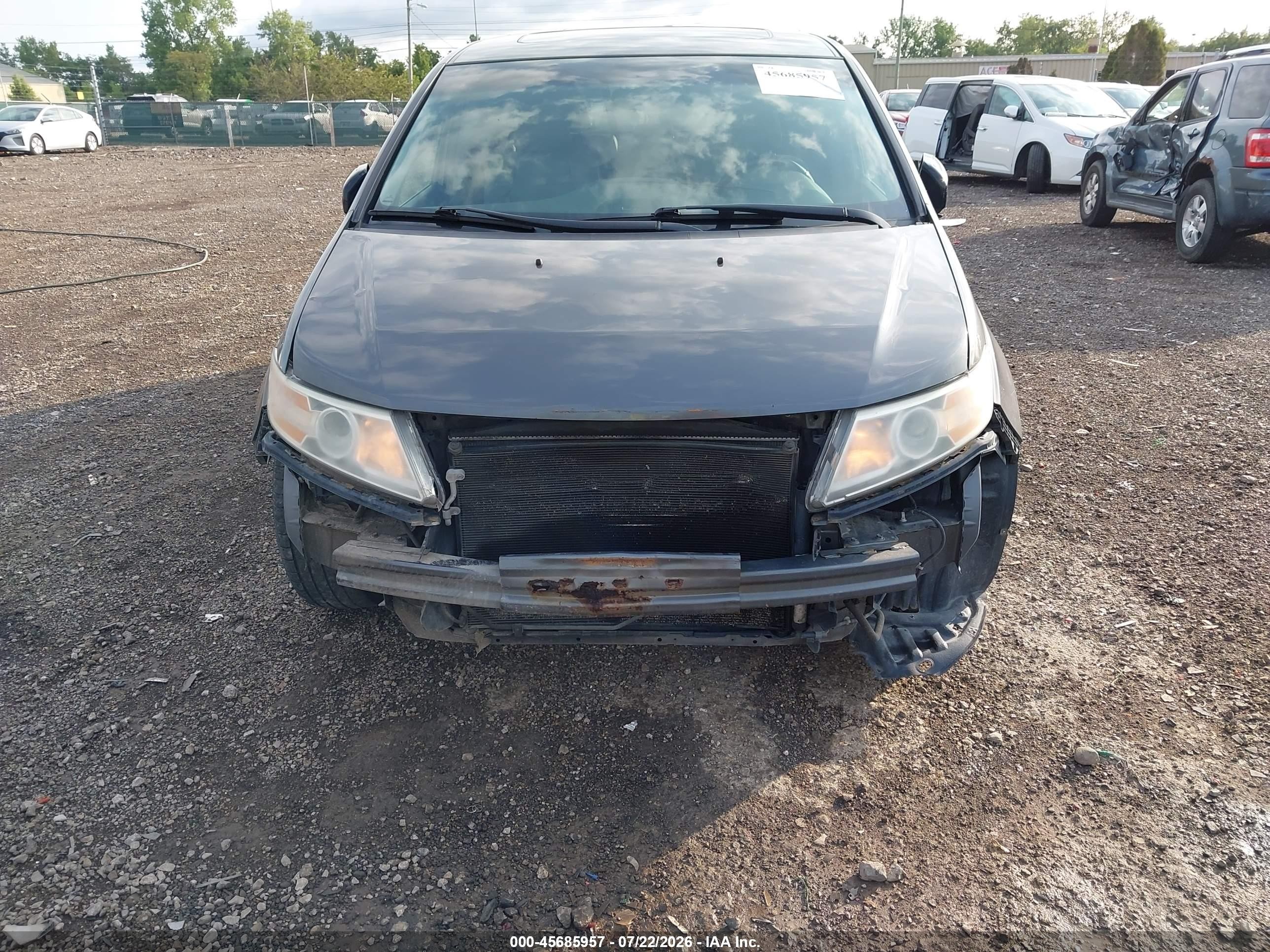 2012 Honda Odyssey Ex-l Gray vin: 5FNRL5H63CB041751