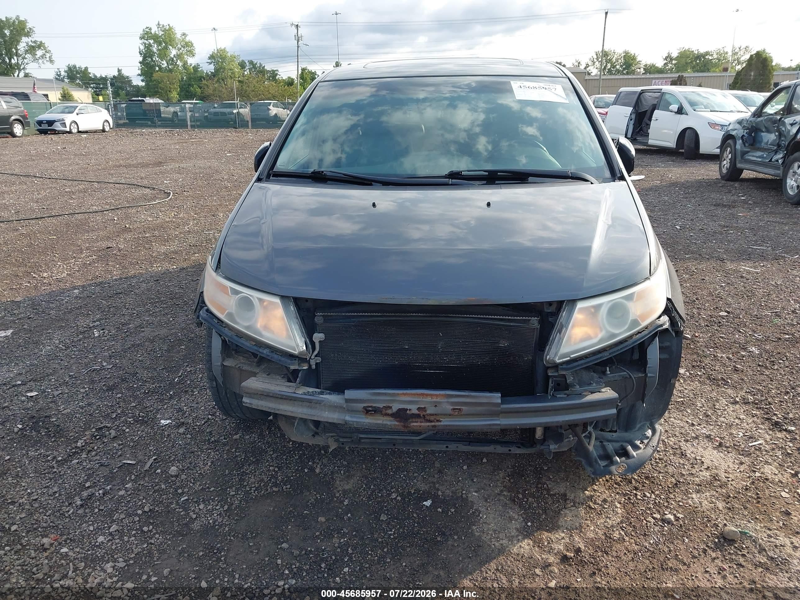 2012 Honda Odyssey Ex-l Gray vin: 5FNRL5H63CB041751