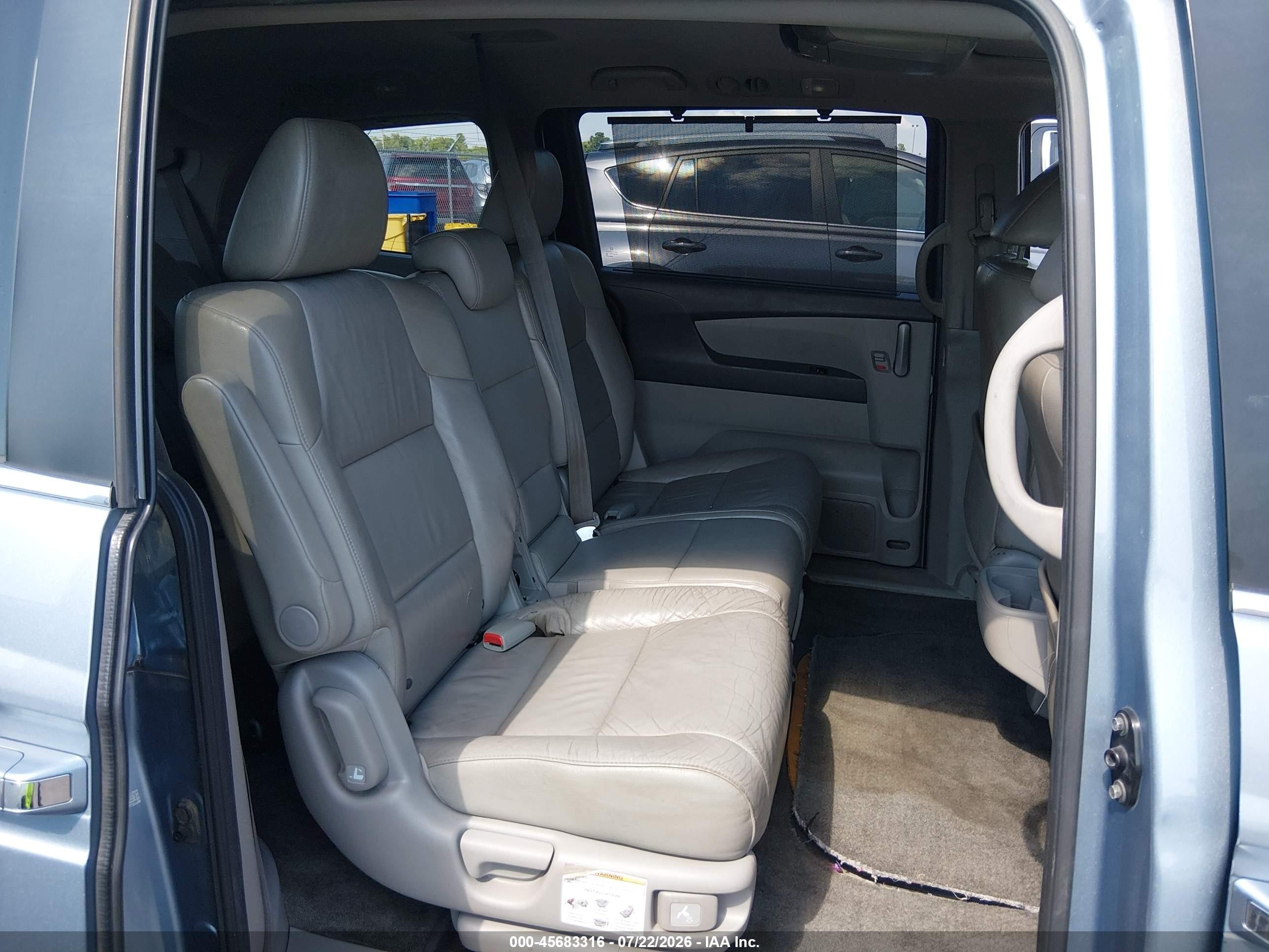 2012 Honda Odyssey Ex-l Синий vin: 5FNRL5H63CB045542