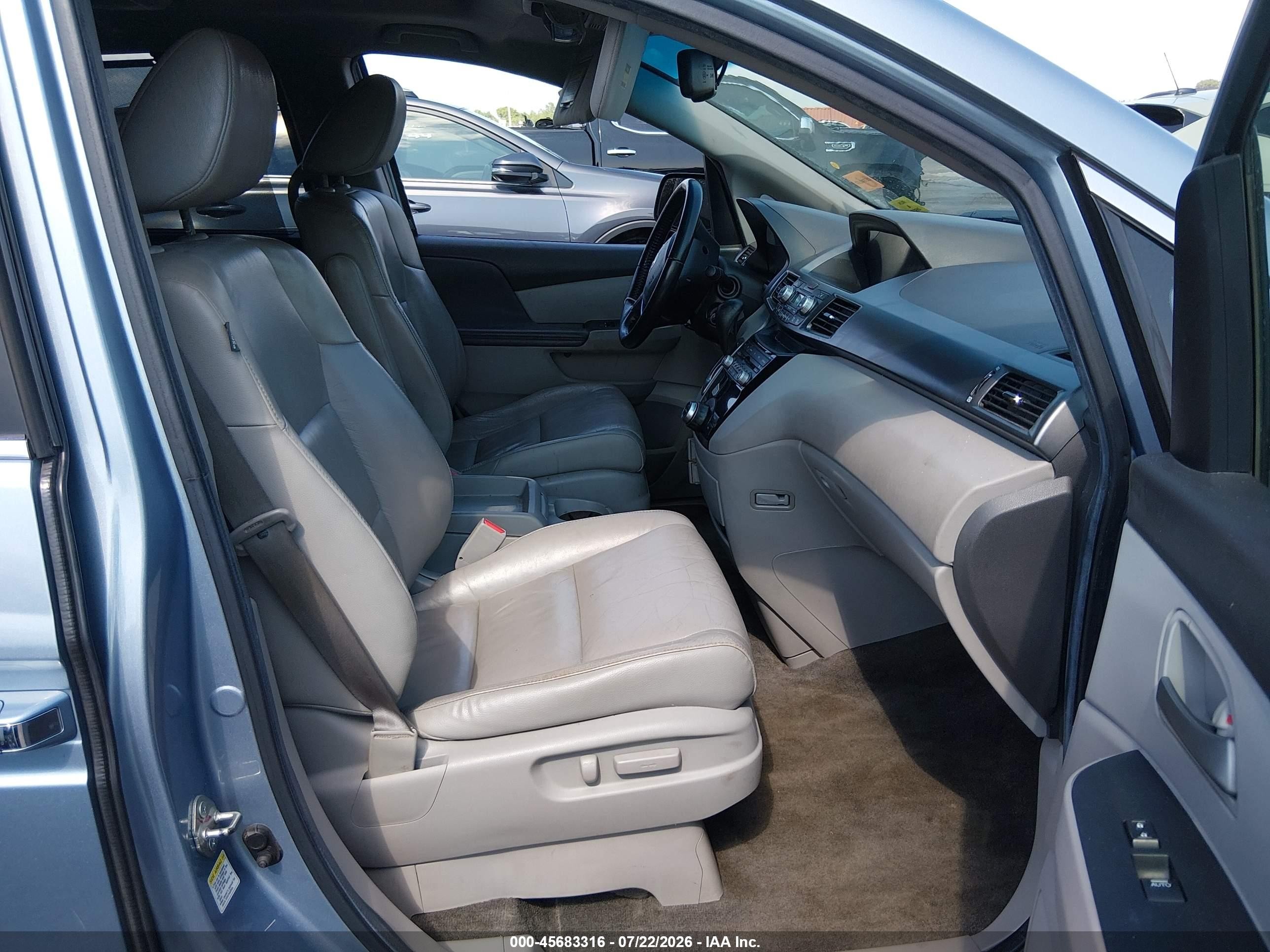 2012 Honda Odyssey Ex-l Синий vin: 5FNRL5H63CB045542