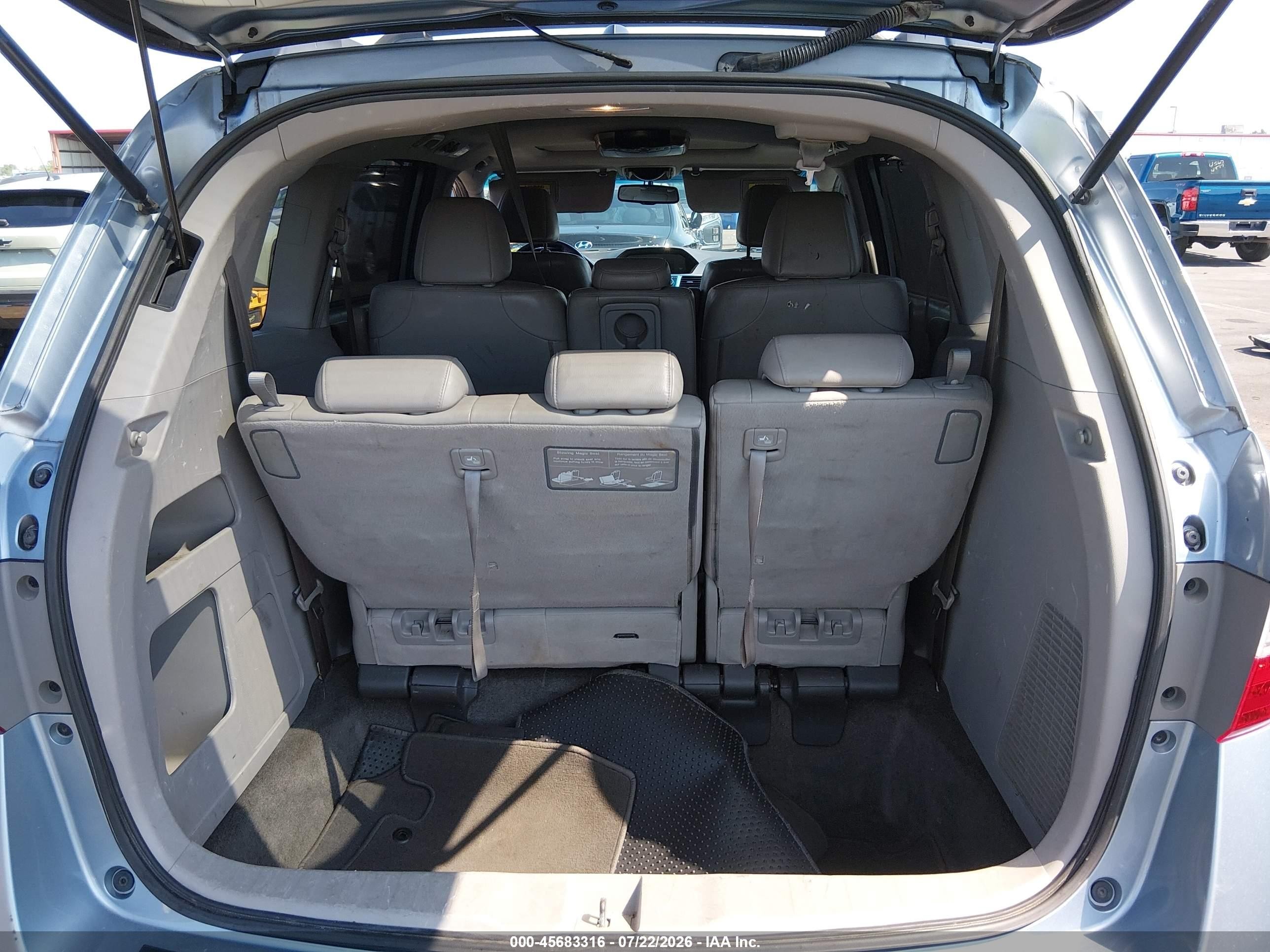 2012 Honda Odyssey Ex-l Синий vin: 5FNRL5H63CB045542