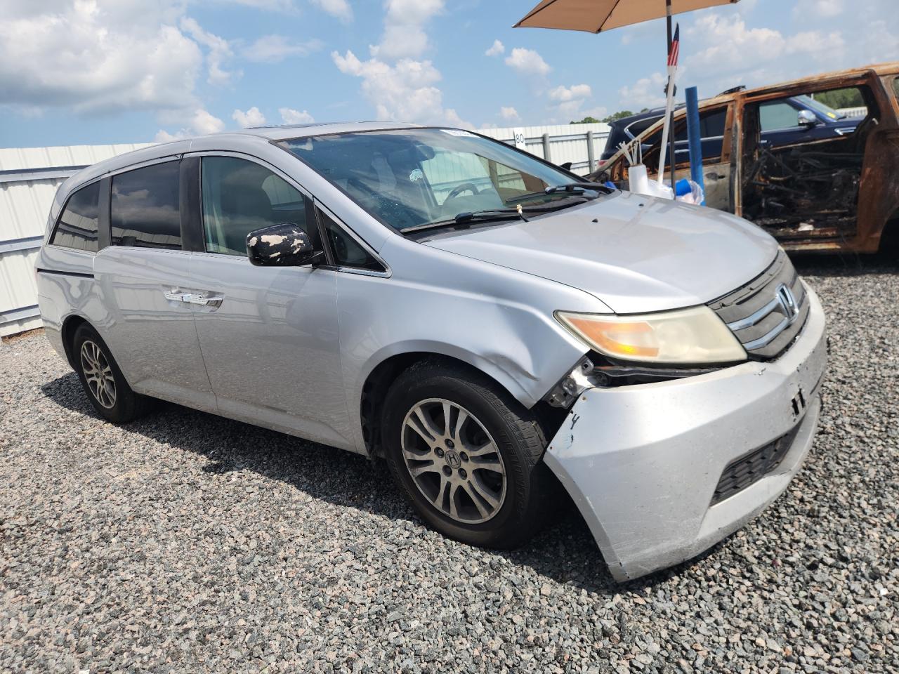 2012 Honda Odyssey Exl Gray vin: 5FNRL5H63CB058906