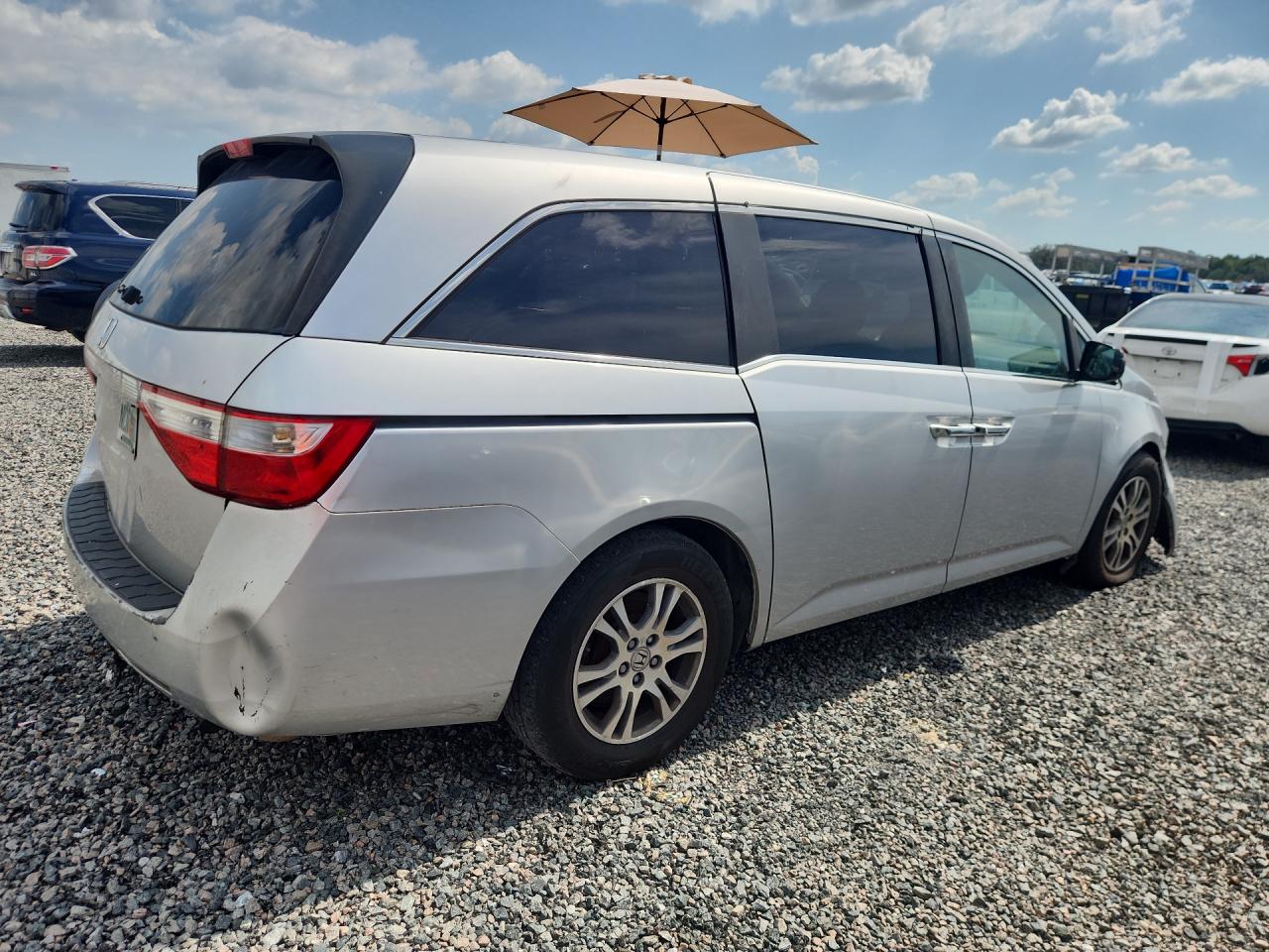 2012 Honda Odyssey Exl Gray vin: 5FNRL5H63CB058906