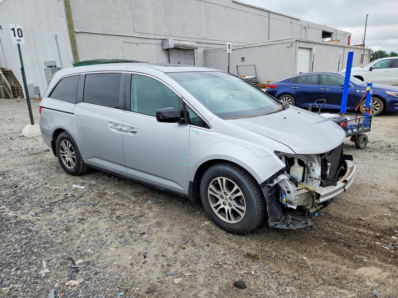 2012 Honda Odyssey Exl Silver vin: 5FNRL5H63CB069890