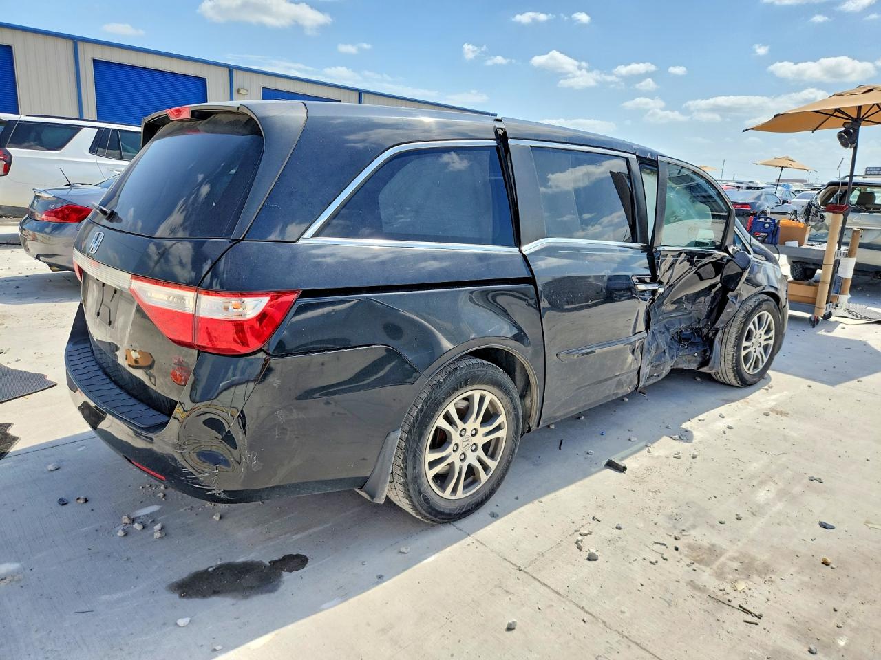 2012 Honda Odyssey Exl Black vin: 5FNRL5H63CB073860