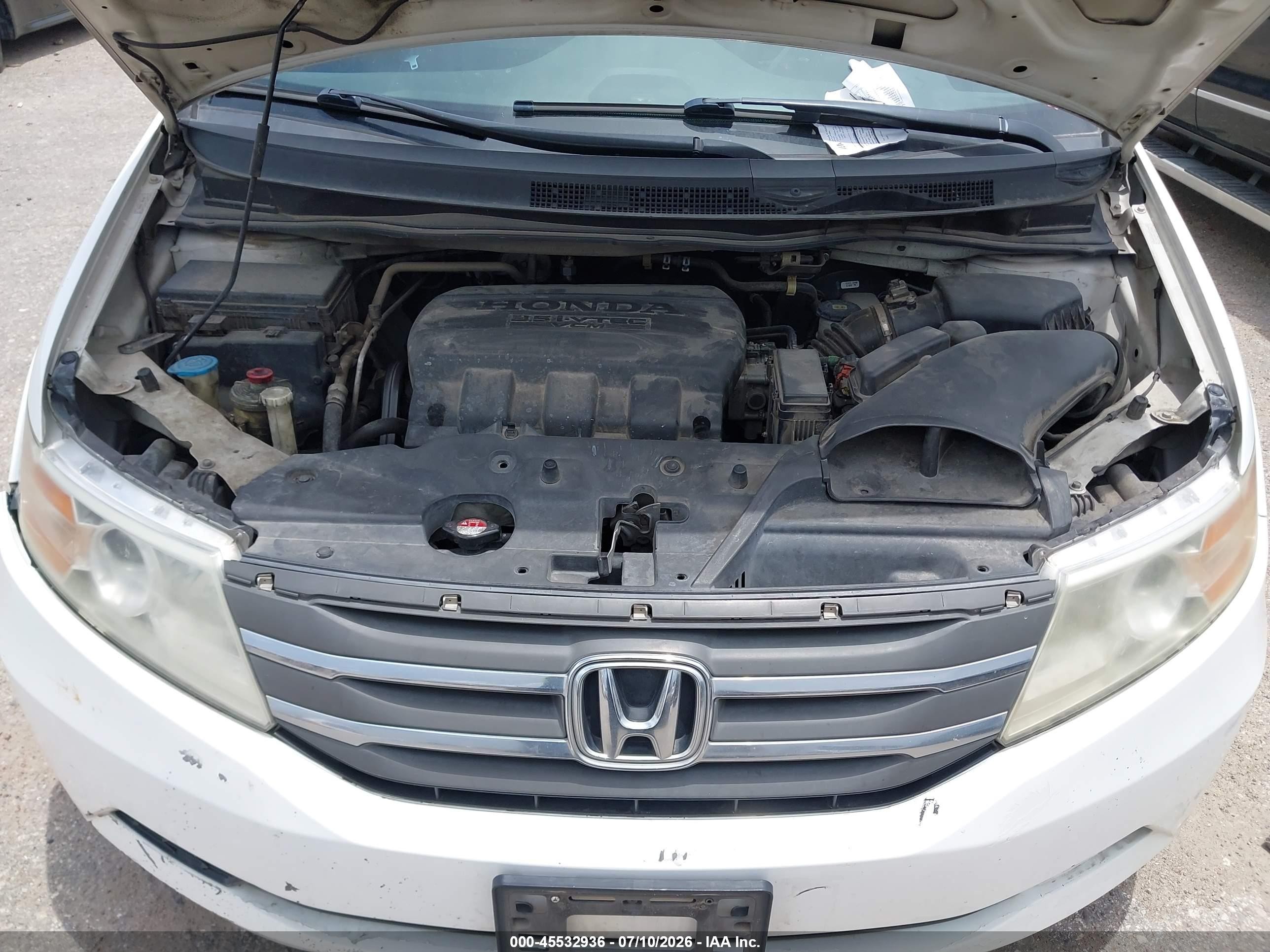 2012 Honda Odyssey Ex-l Белый vin: 5FNRL5H63CB076984