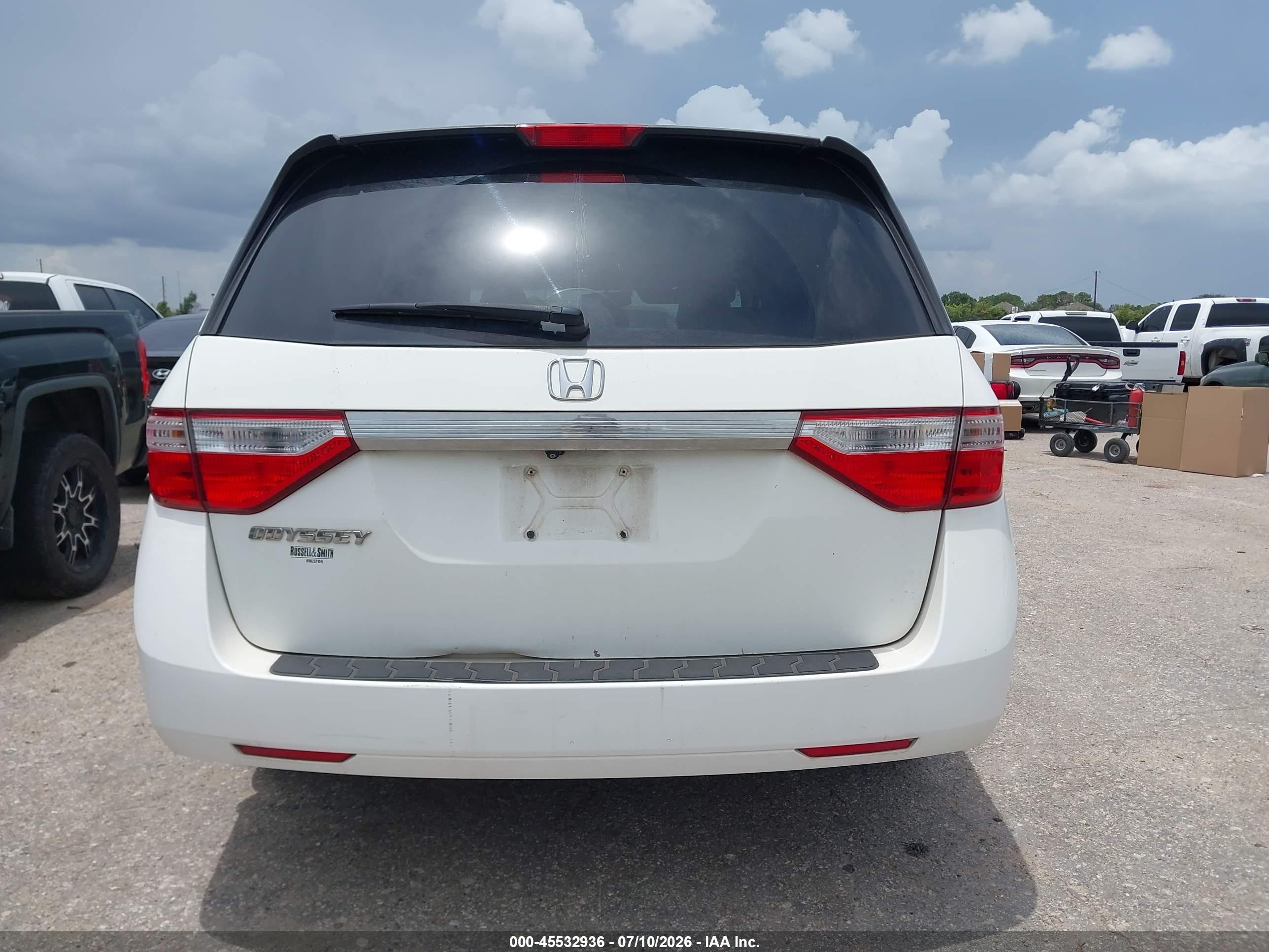 2012 Honda Odyssey Ex-l Белый vin: 5FNRL5H63CB076984