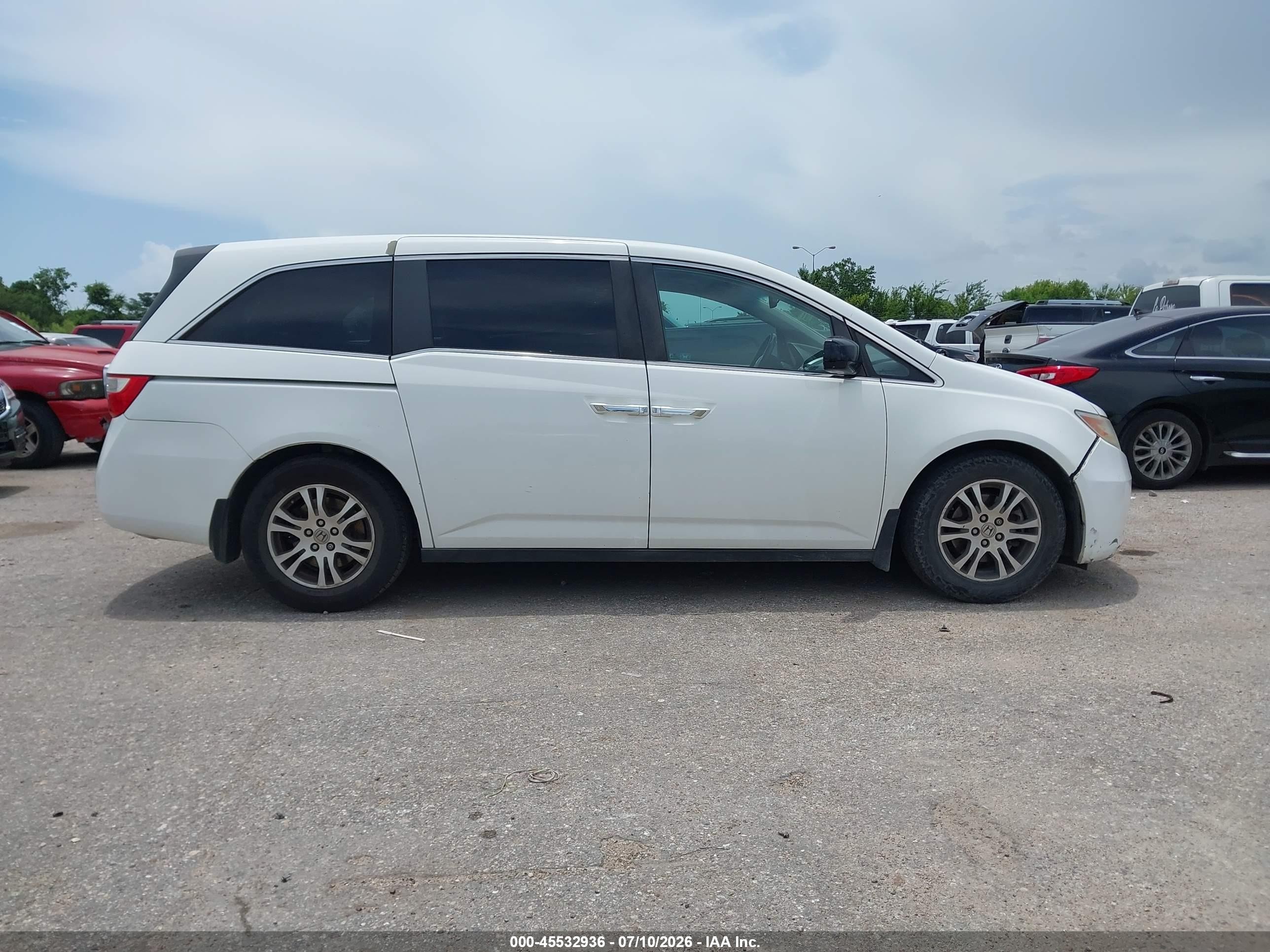 2012 Honda Odyssey Ex-l Белый vin: 5FNRL5H63CB076984