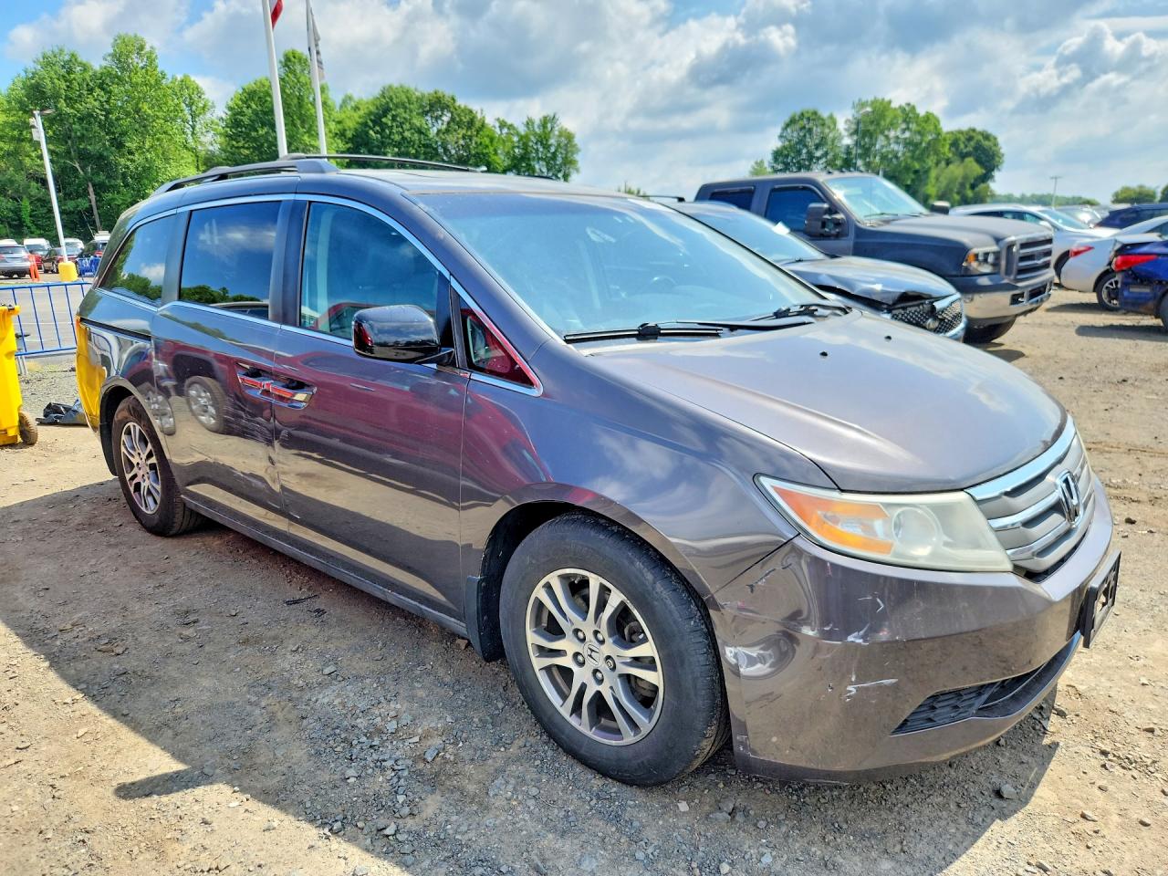 2012 Honda Odyssey Exl Gray vin: 5FNRL5H63CB079805