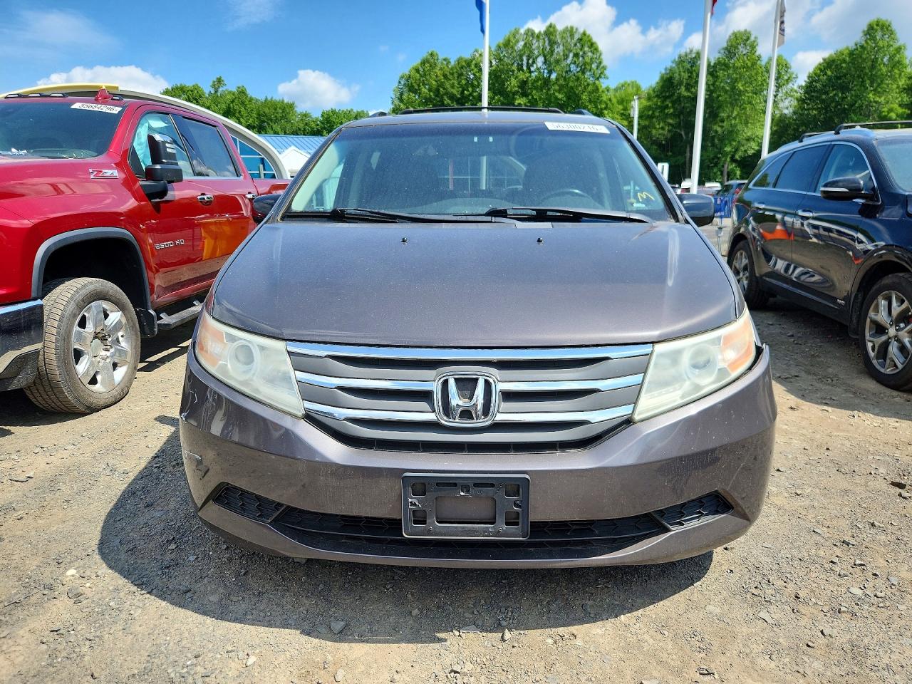 2012 Honda Odyssey Exl Gray vin: 5FNRL5H63CB079805