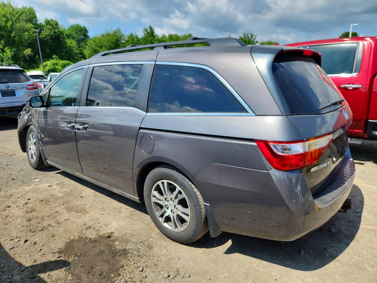 2012 Honda Odyssey Exl Gray vin: 5FNRL5H63CB079805