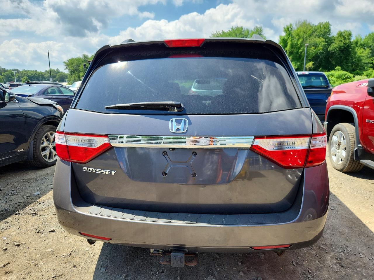 2012 Honda Odyssey Exl Gray vin: 5FNRL5H63CB079805