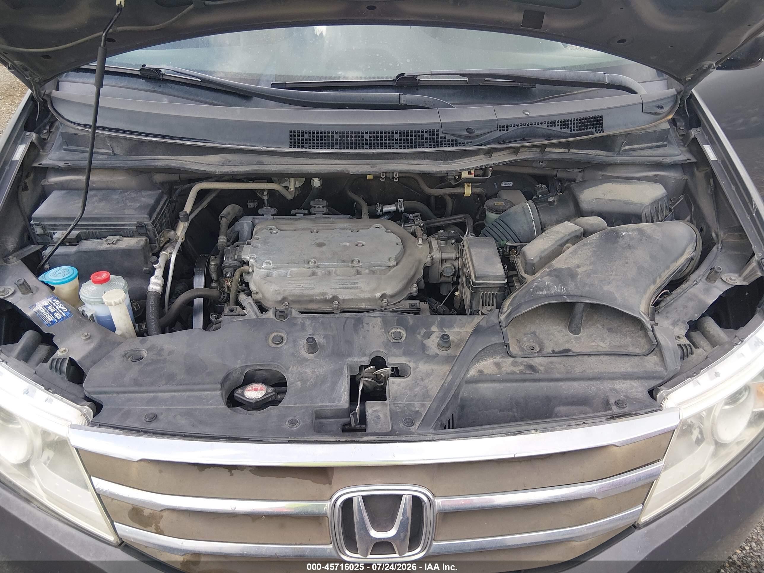 2012 Honda Odyssey Ex-l Gray vin: 5FNRL5H63CB093624