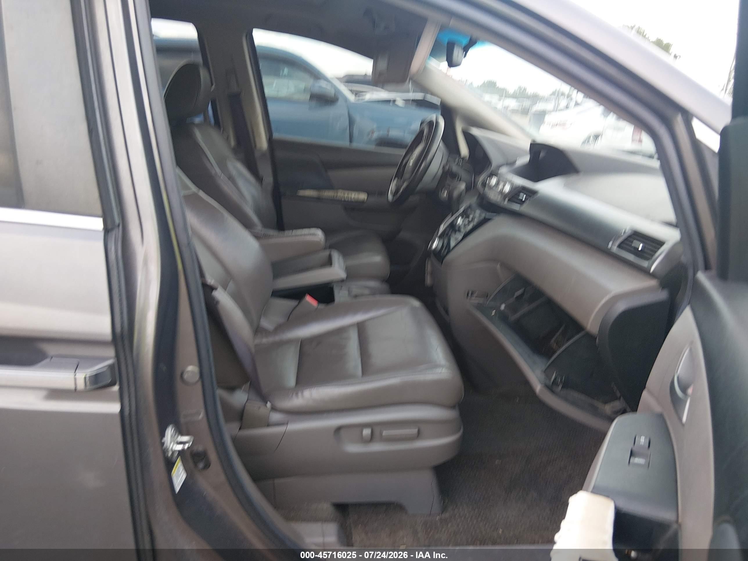 2012 Honda Odyssey Ex-l Gray vin: 5FNRL5H63CB093624