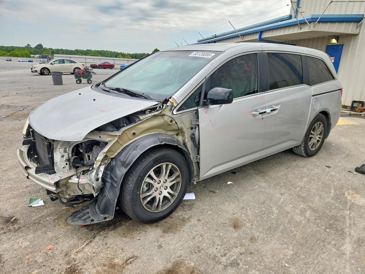 2012 Honda Odyssey Exl Silver vin: 5FNRL5H63CB094529