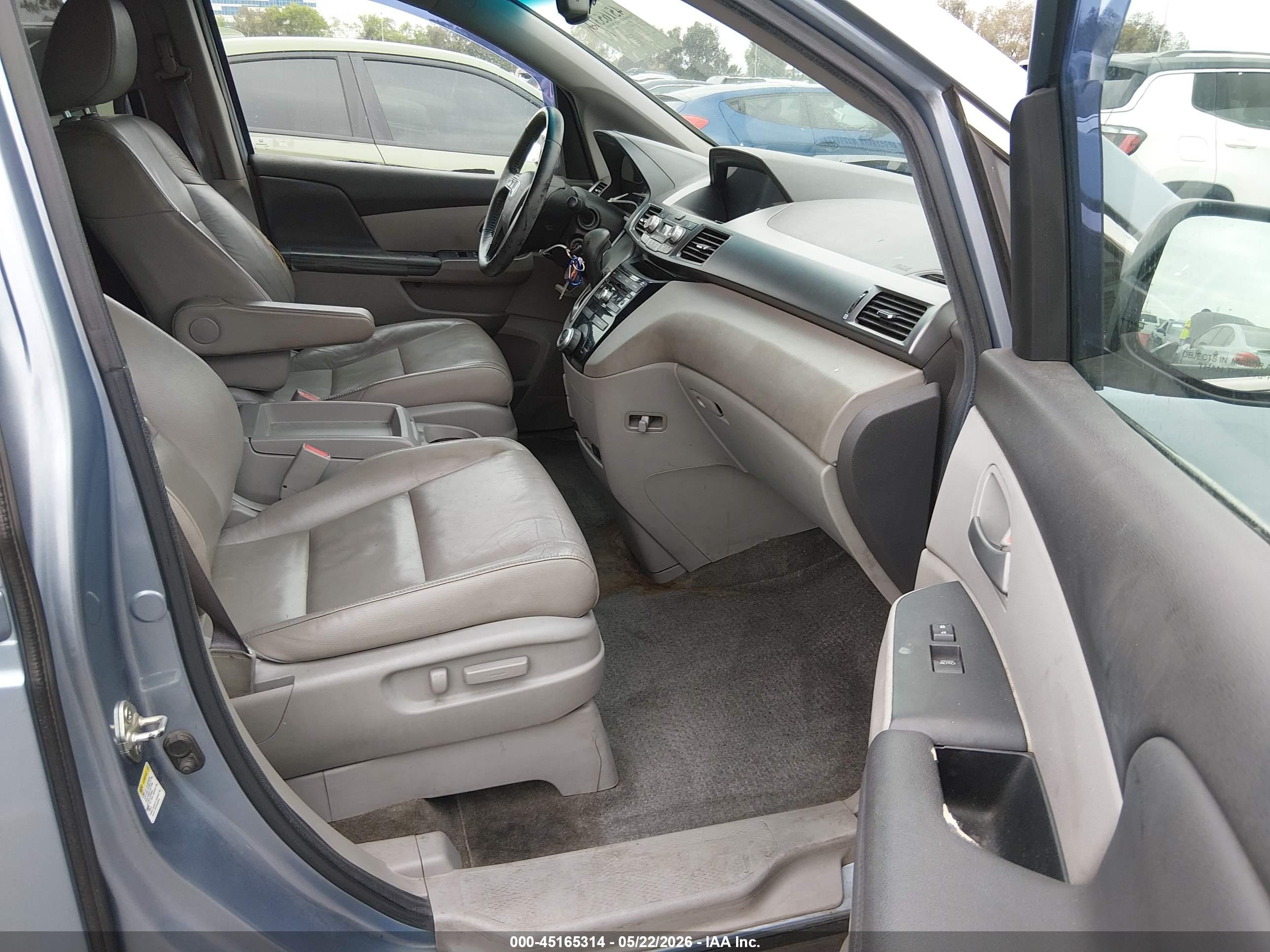 2012 Honda Odyssey Ex-l Light Blue vin: 5FNRL5H63CB102791