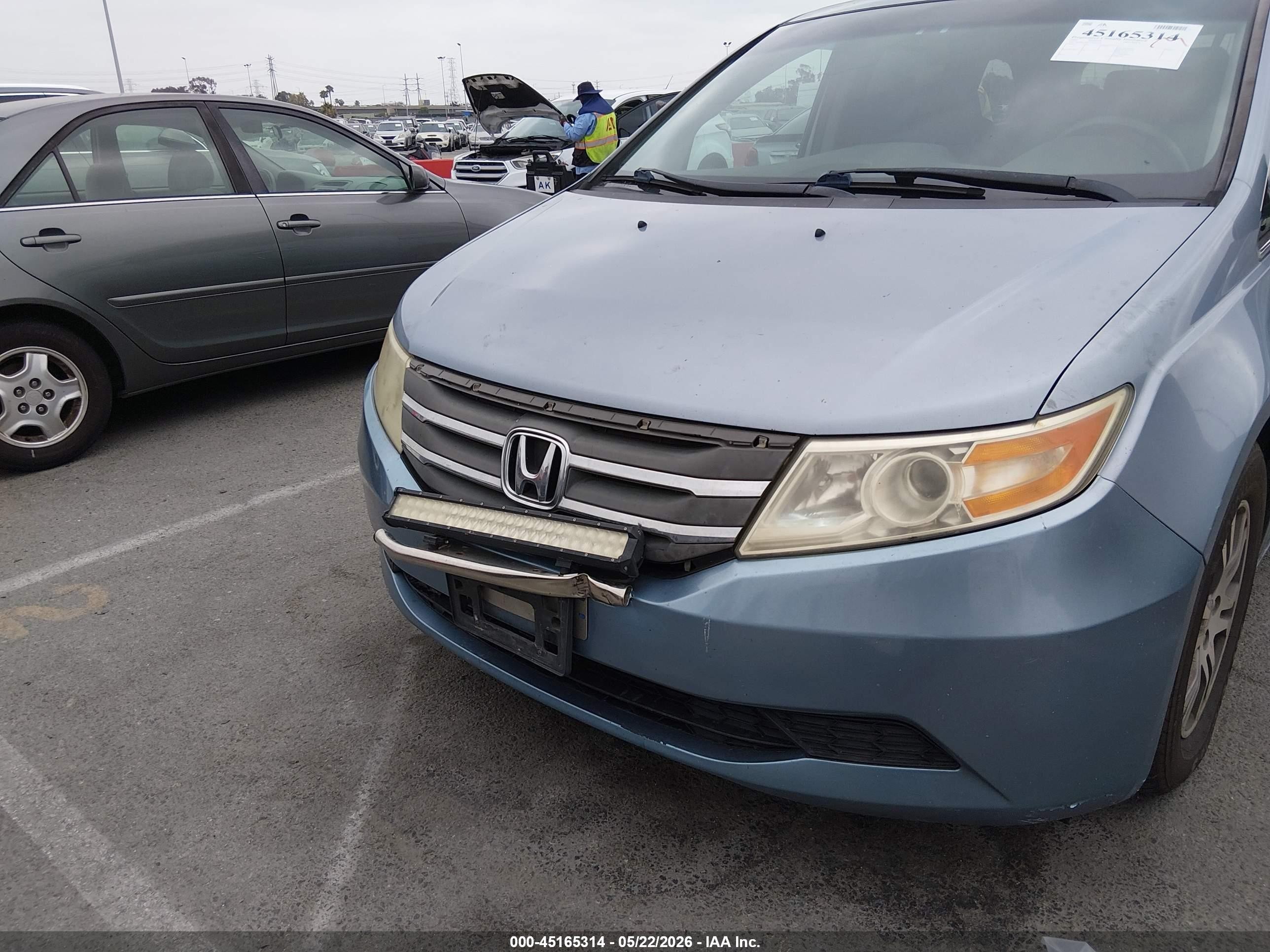 2012 Honda Odyssey Ex-l Light Blue vin: 5FNRL5H63CB102791