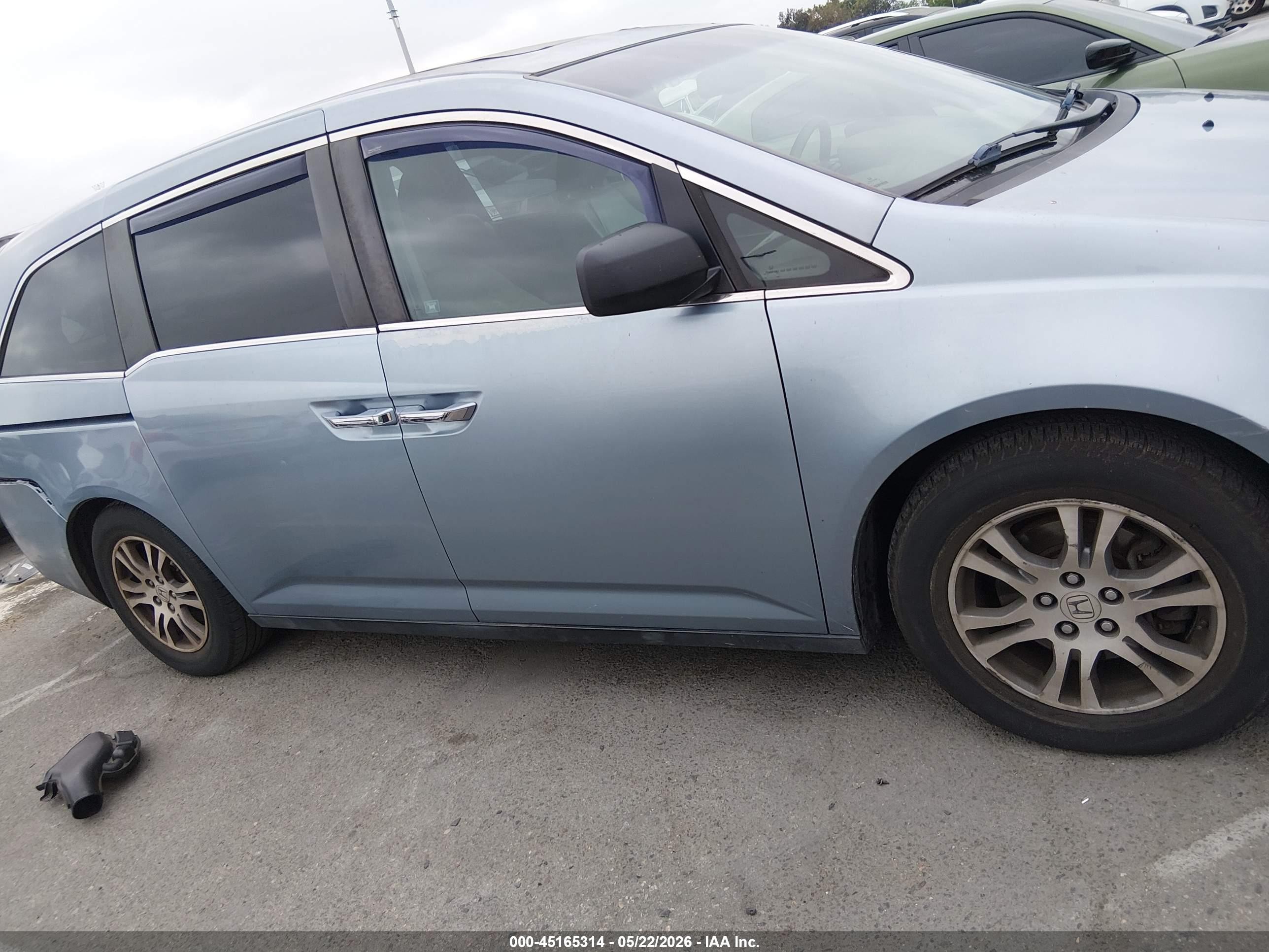 2012 Honda Odyssey Ex-l Light Blue vin: 5FNRL5H63CB102791