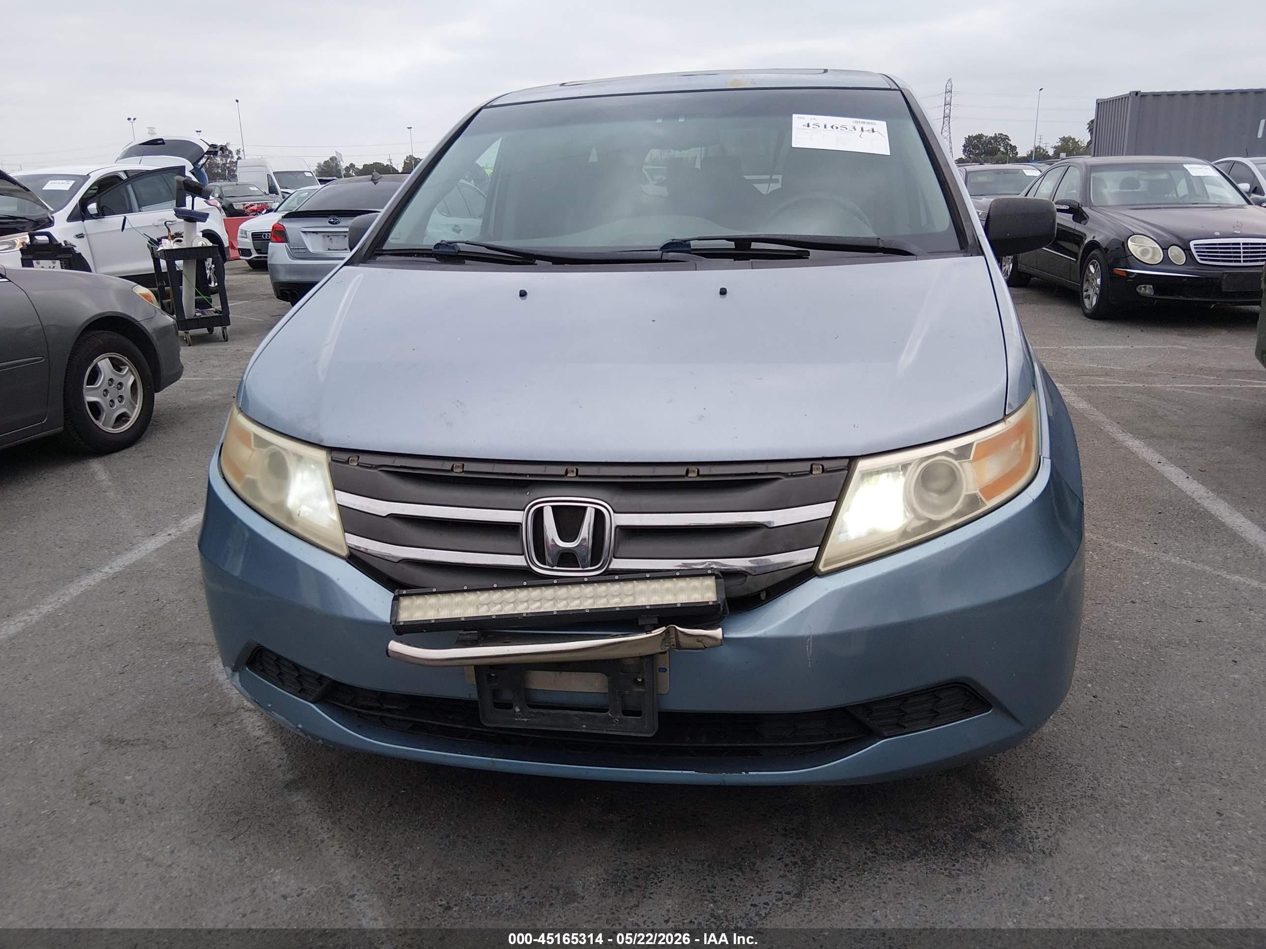 2012 Honda Odyssey Ex-l Light Blue vin: 5FNRL5H63CB102791