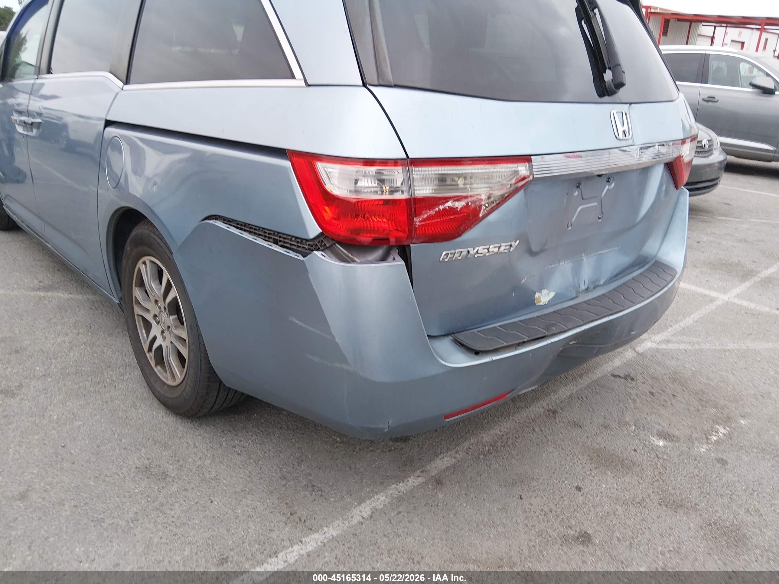 2012 Honda Odyssey Ex-l Light Blue vin: 5FNRL5H63CB102791