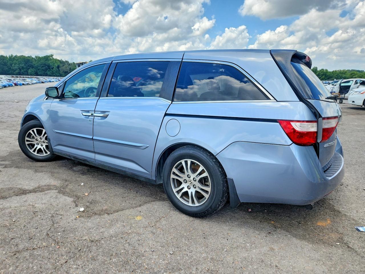 2012 Honda Odyssey Exl Blue vin: 5FNRL5H63CB105934