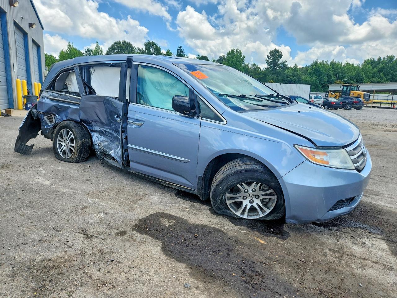 2012 Honda Odyssey Exl Blue vin: 5FNRL5H63CB105934