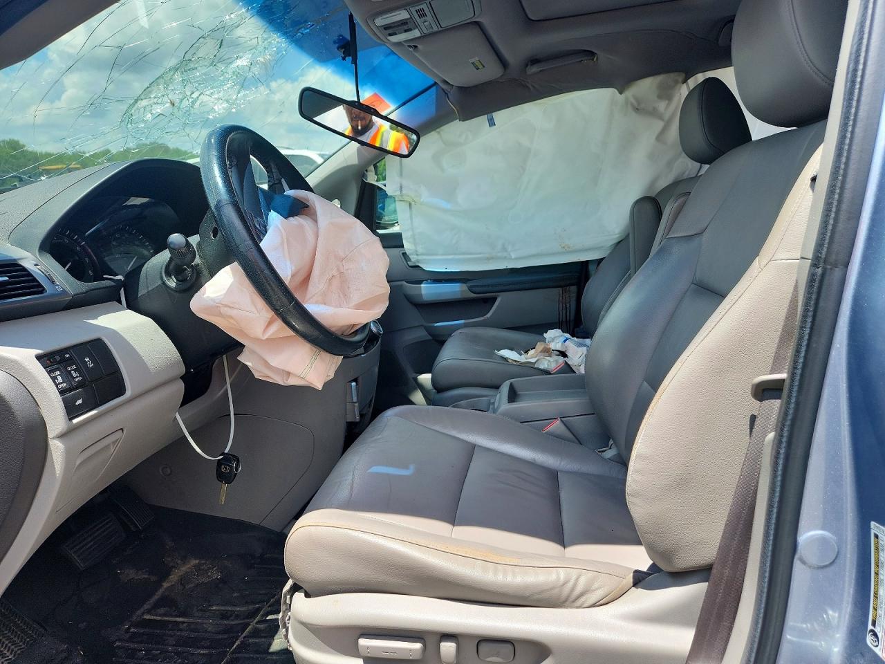 2012 Honda Odyssey Exl Blue vin: 5FNRL5H63CB105934