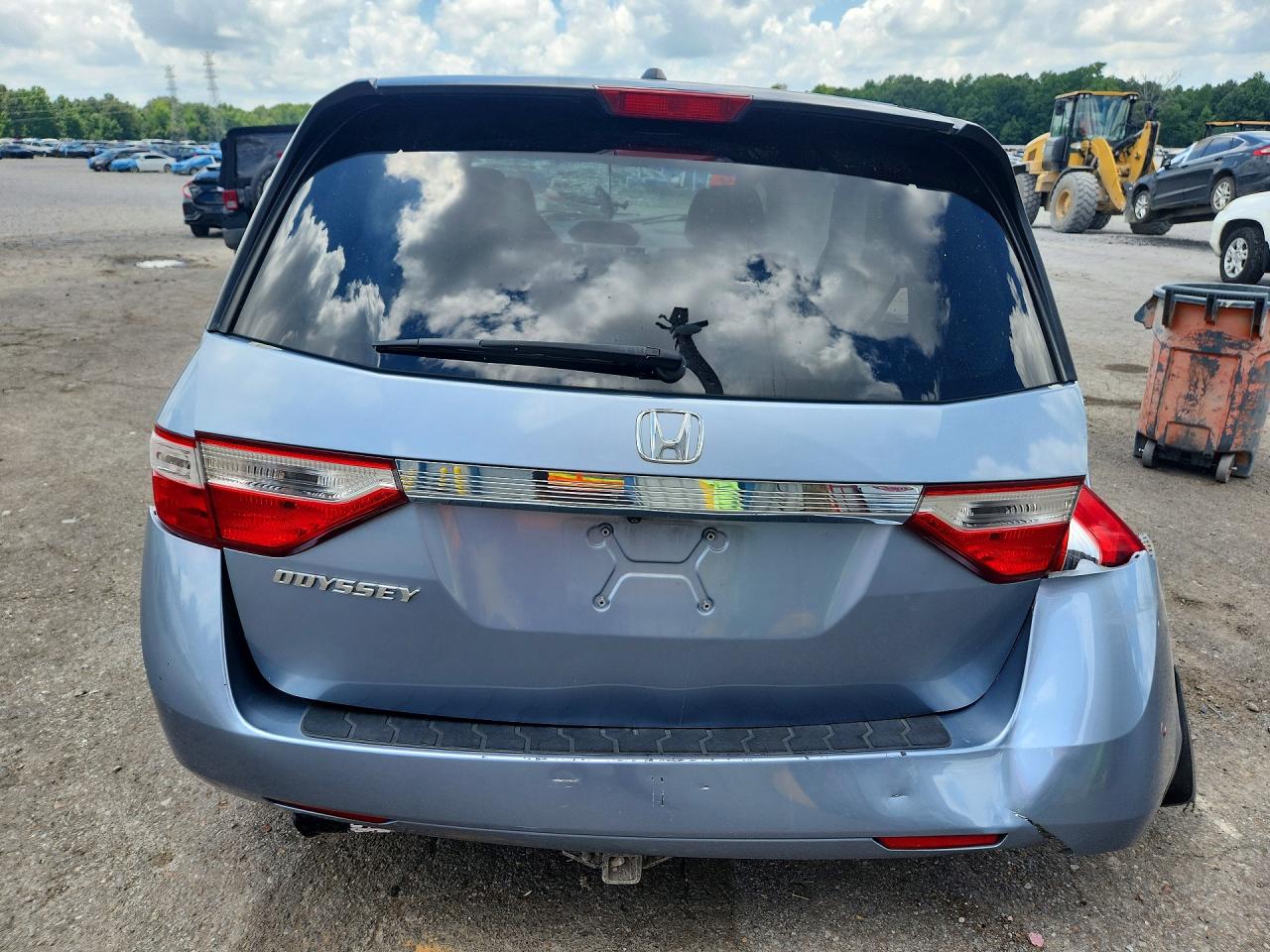 2012 Honda Odyssey Exl Blue vin: 5FNRL5H63CB105934