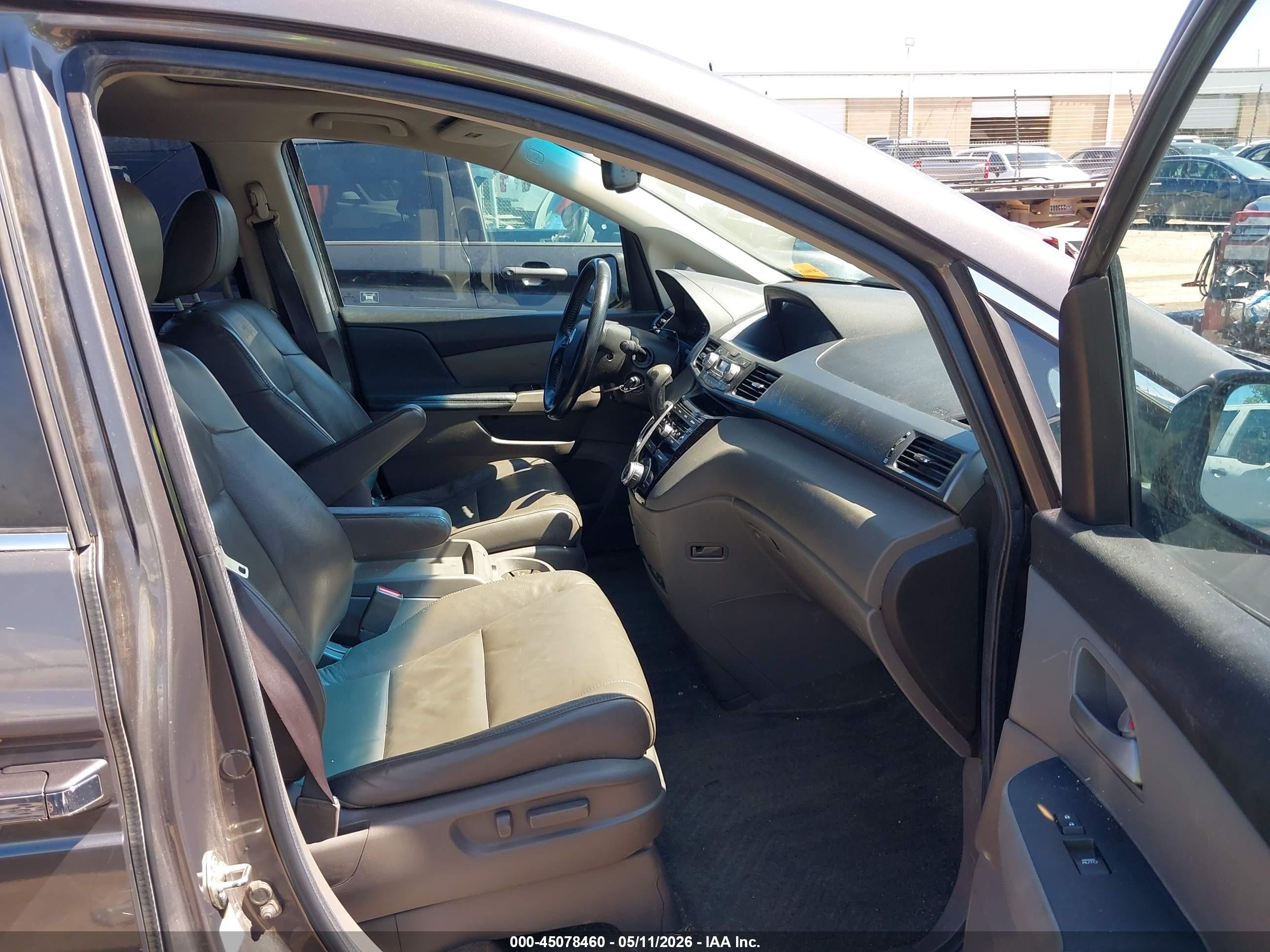 2012 Honda Odyssey Ex-l Gray vin: 5FNRL5H63CB110454