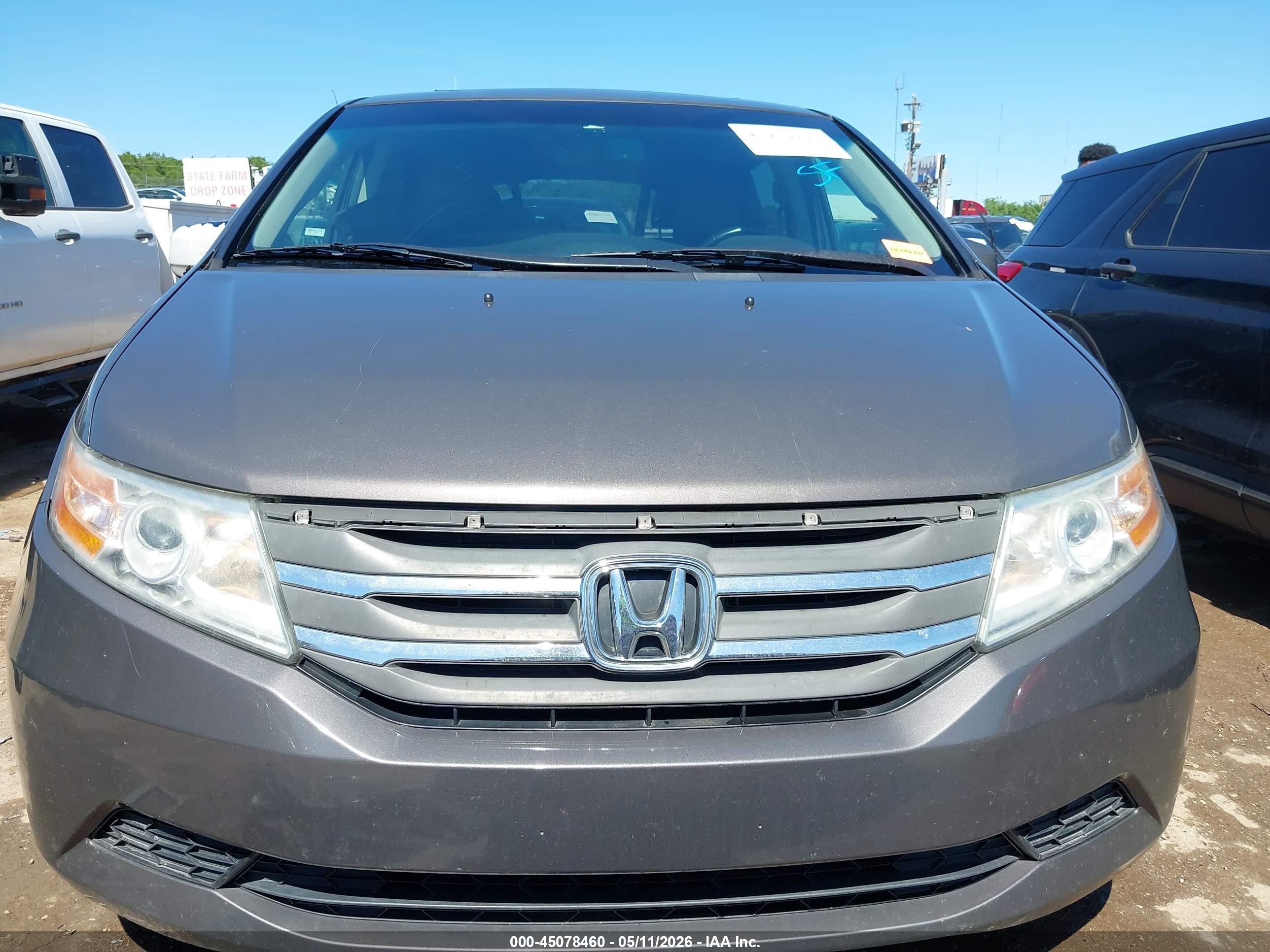 2012 Honda Odyssey Ex-l Gray vin: 5FNRL5H63CB110454