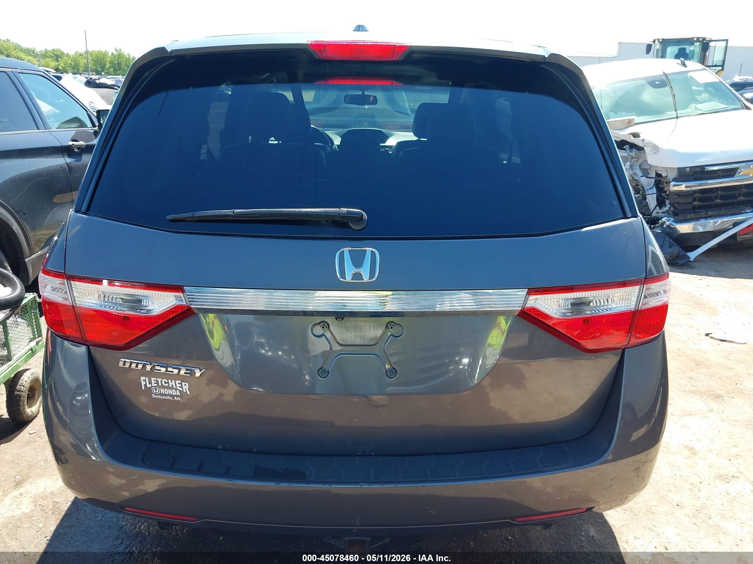 2012 Honda Odyssey Ex-l Gray vin: 5FNRL5H63CB110454