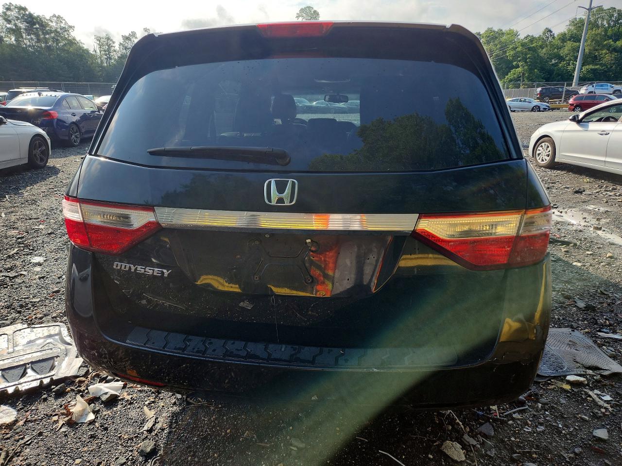 2012 Honda Odyssey Exl Black vin: 5FNRL5H63CB112415