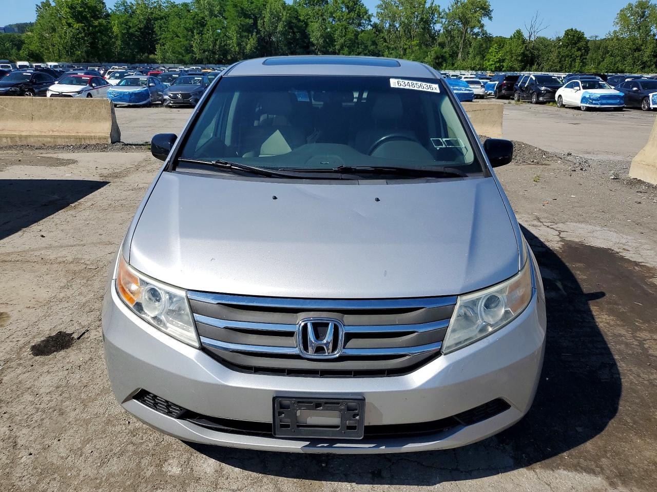 2012 Honda Odyssey Exl Silver vin: 5FNRL5H63CB121101