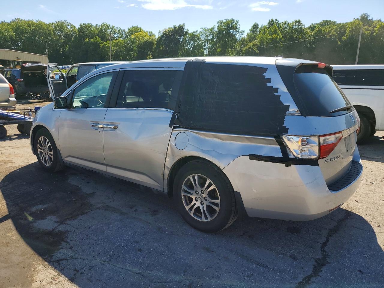 2012 Honda Odyssey Exl Silver vin: 5FNRL5H63CB121101