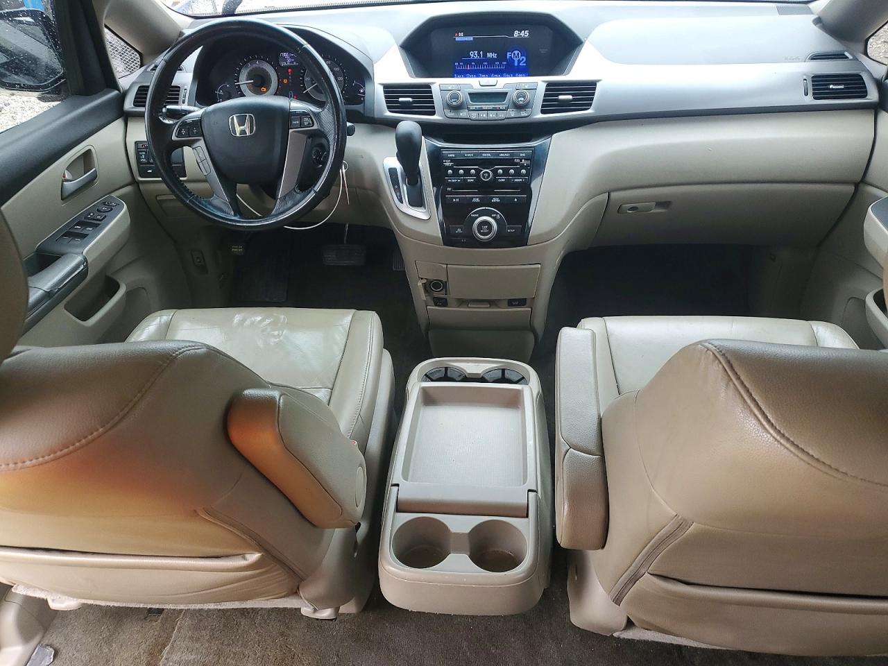 2012 Honda Odyssey Exl White vin: 5FNRL5H63CB134057
