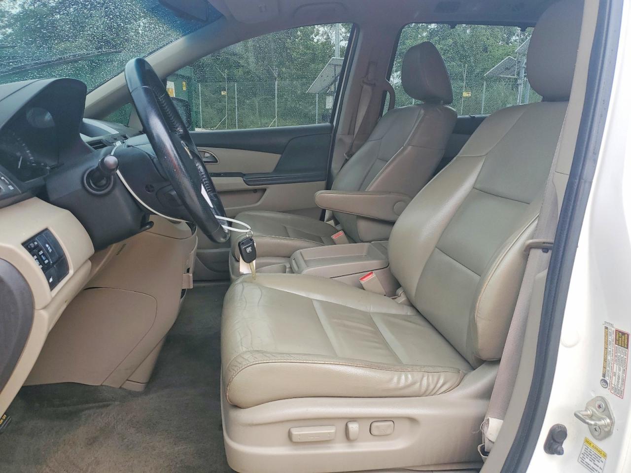 2012 Honda Odyssey Exl White vin: 5FNRL5H63CB134057