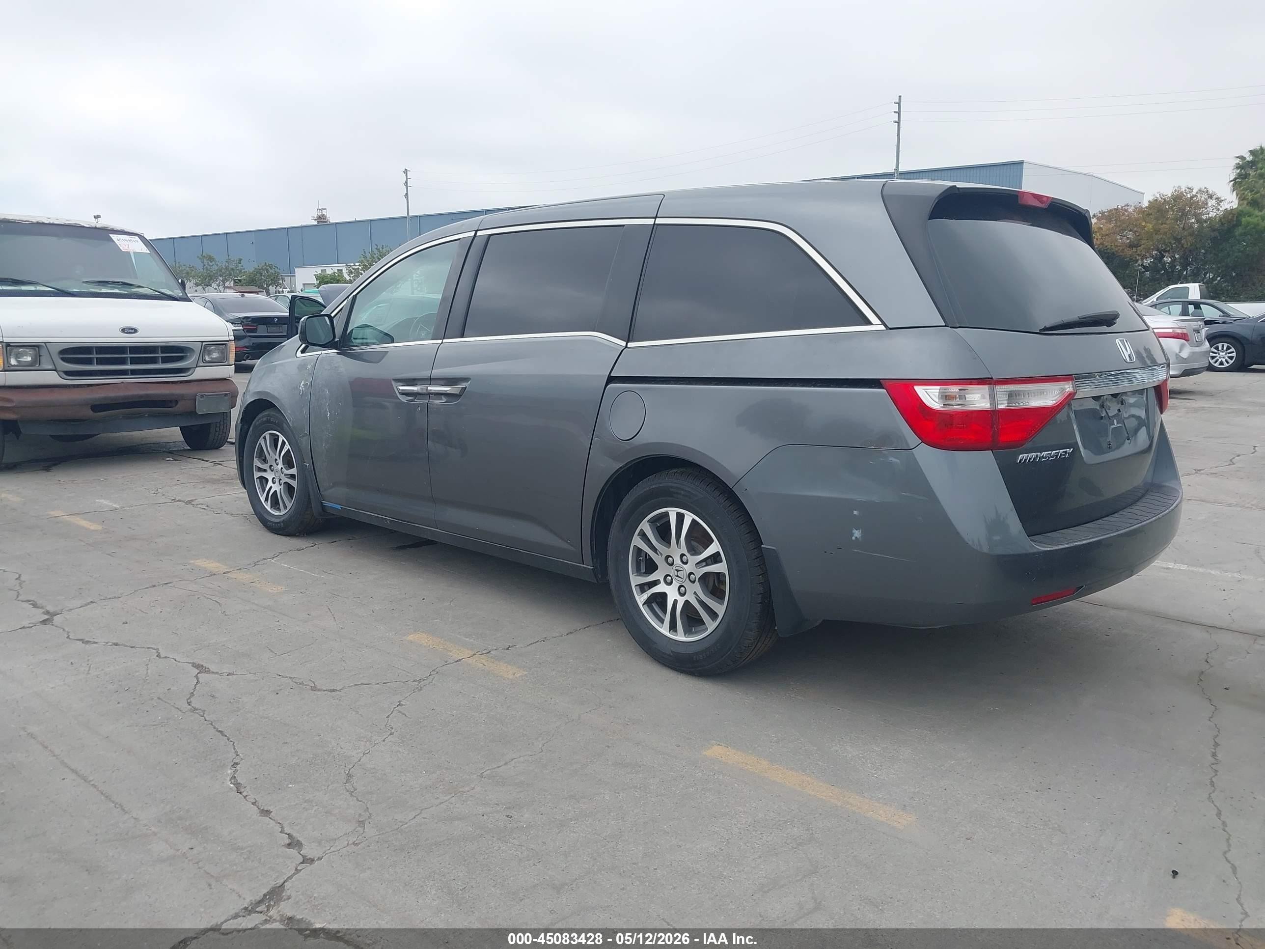 2012 Honda Odyssey Ex-l Gray vin: 5FNRL5H63CB135208