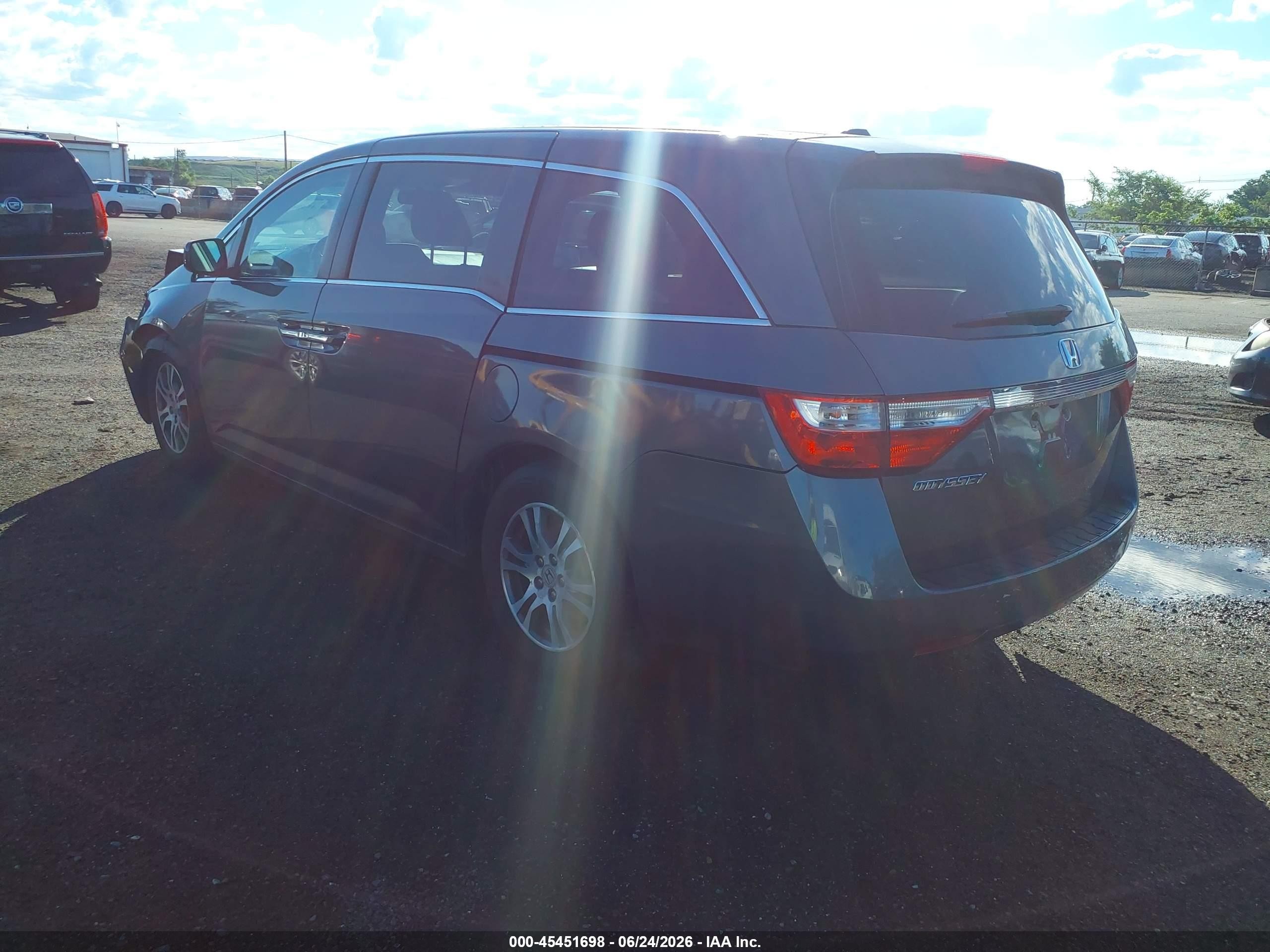 2012 Honda Odyssey Ex-l Gray vin: 5FNRL5H63CB146600