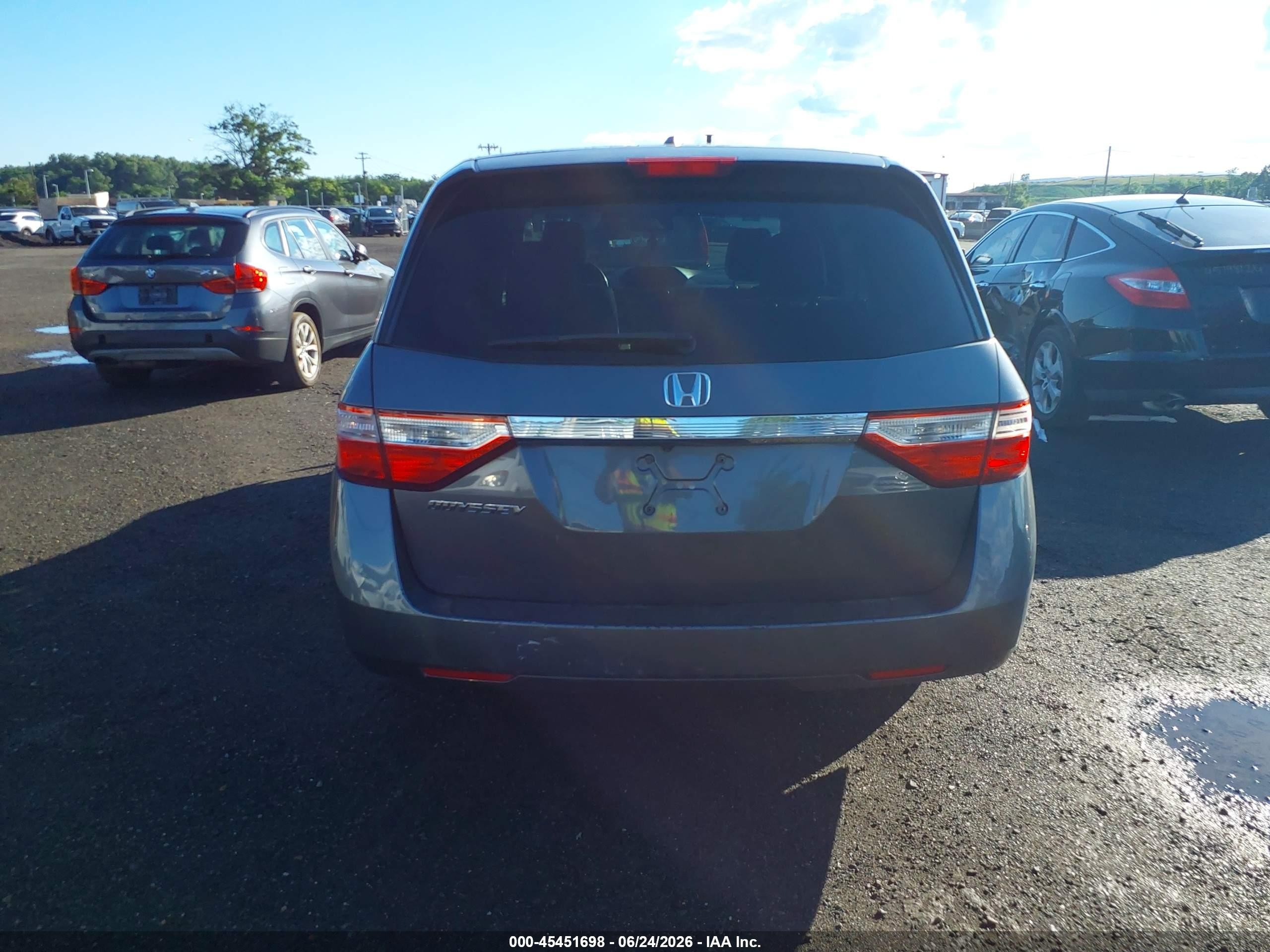 2012 Honda Odyssey Ex-l Gray vin: 5FNRL5H63CB146600