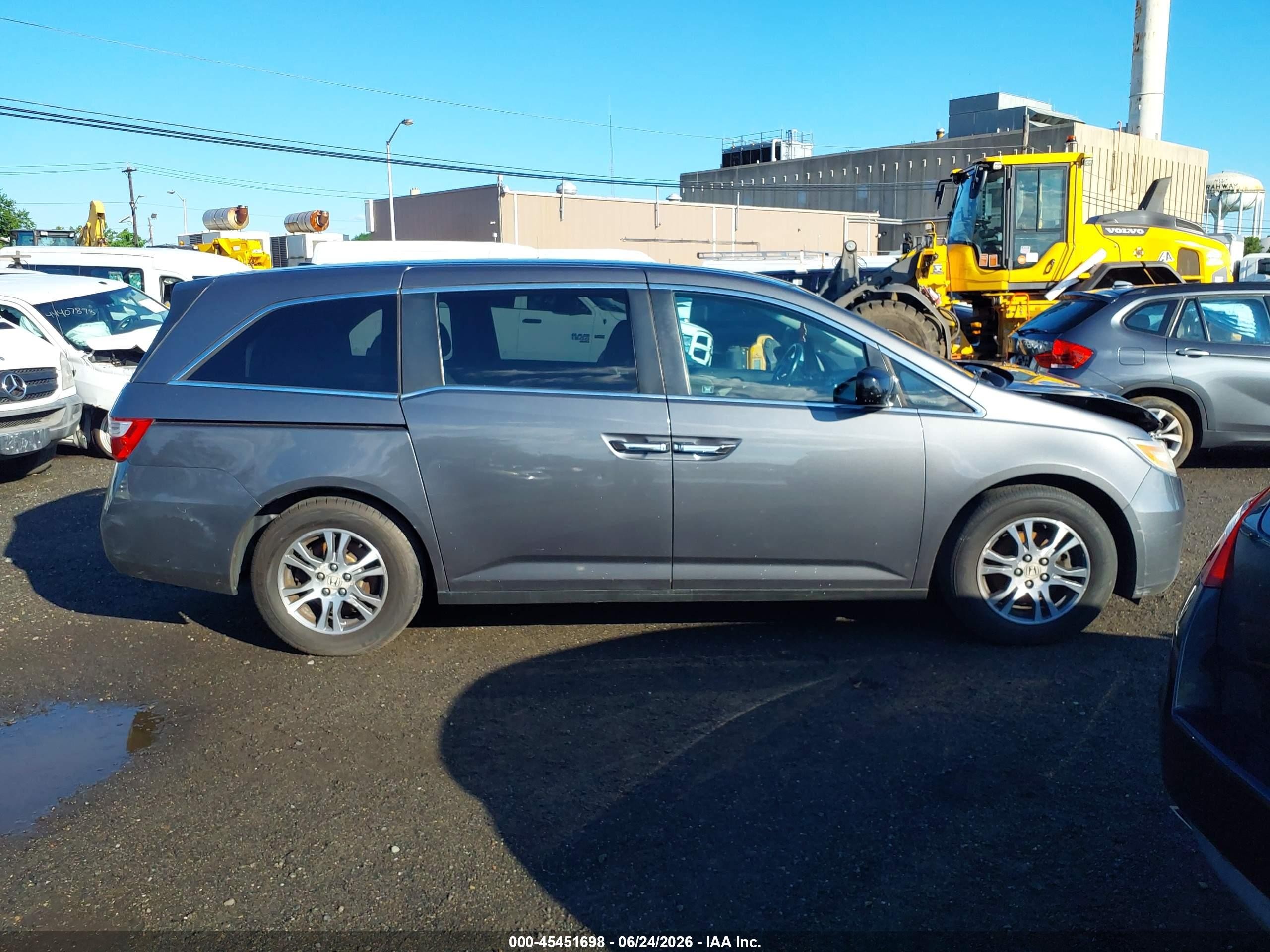 2012 Honda Odyssey Ex-l Gray vin: 5FNRL5H63CB146600