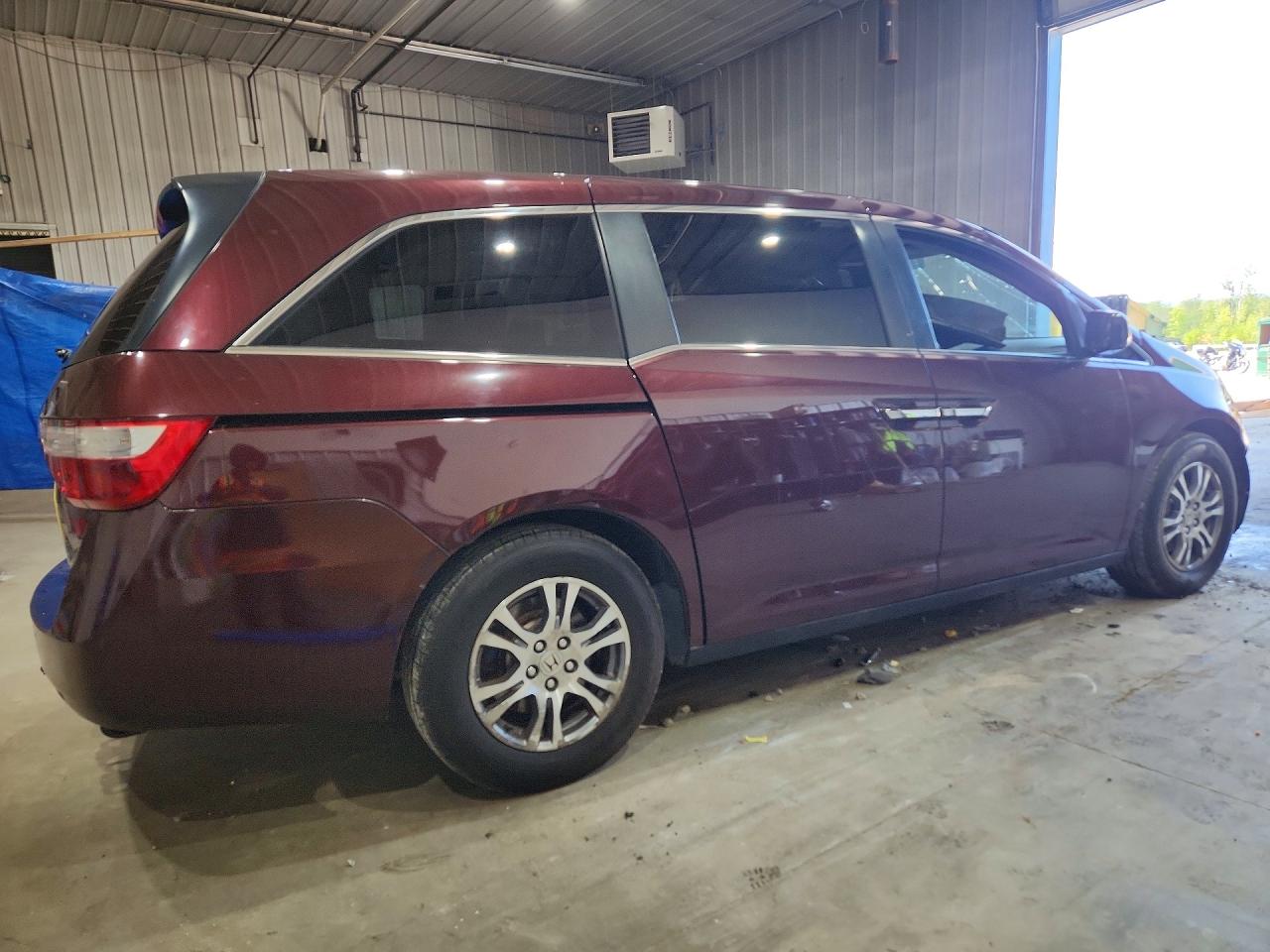 2013 Honda Odyssey Exl Темно-бордовый vin: 5FNRL5H63DB011487