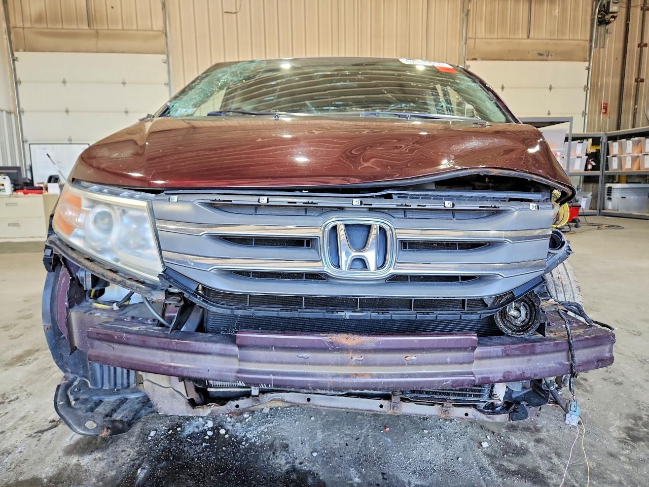 2013 Honda Odyssey Exl Темно-бордовый vin: 5FNRL5H63DB011487
