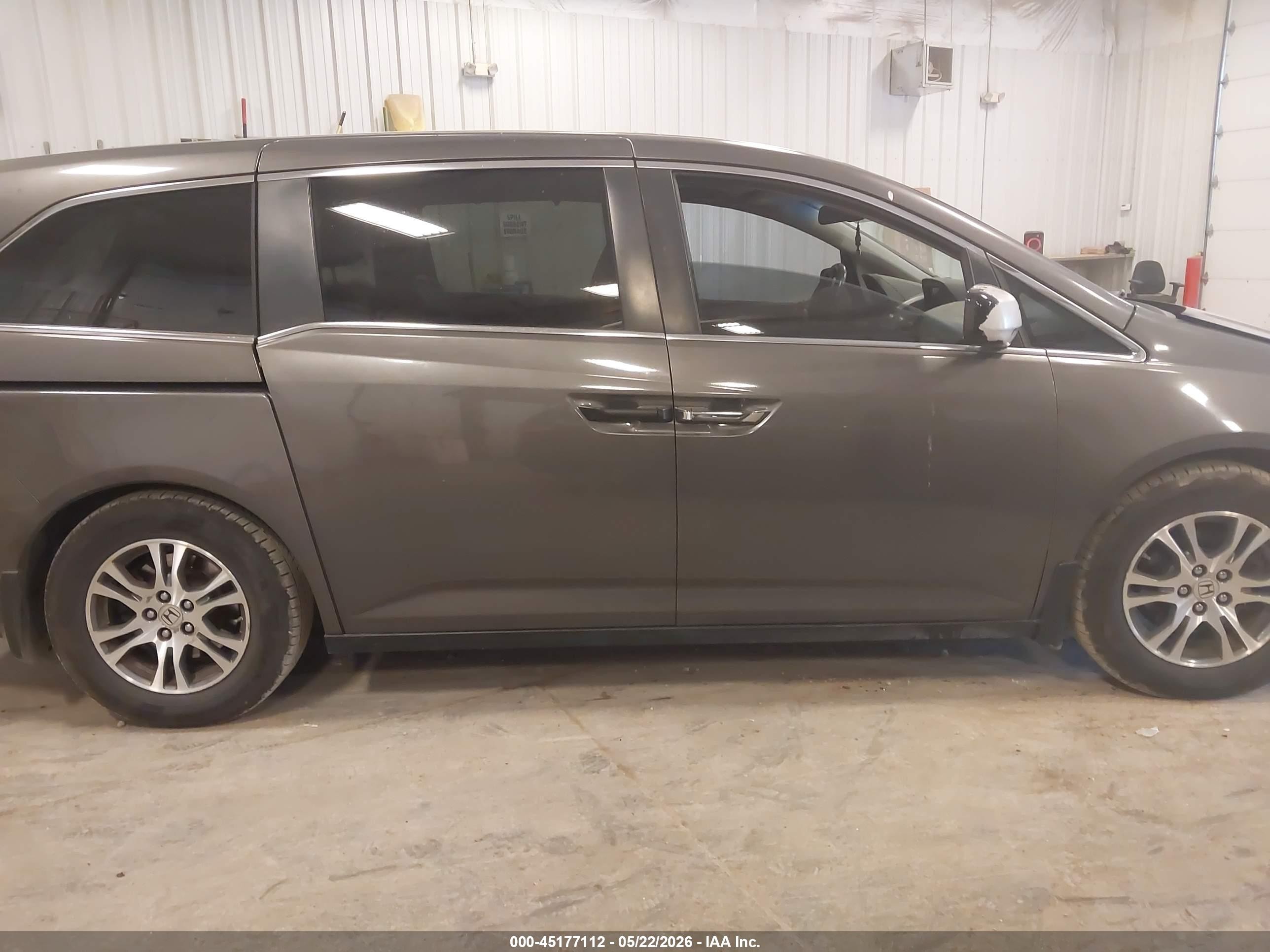 2013 Honda Odyssey Ex-l Gray vin: 5FNRL5H63DB012641