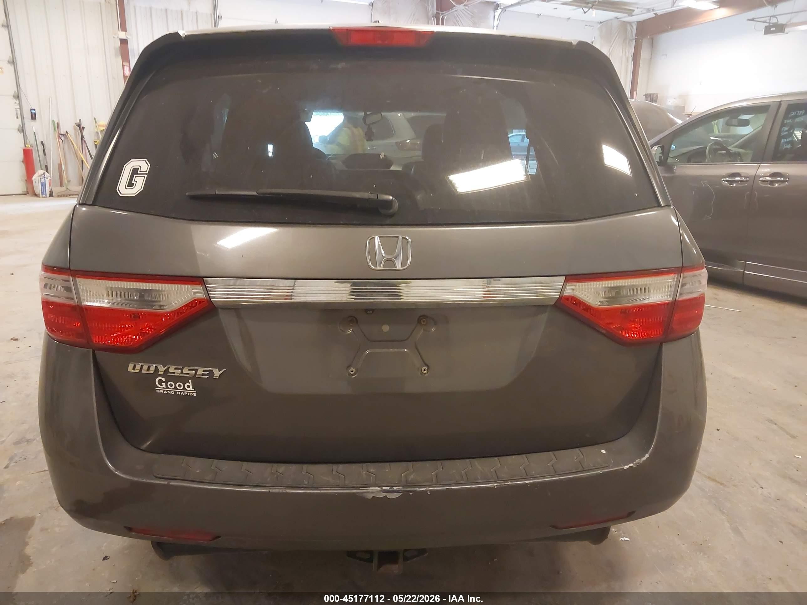 2013 Honda Odyssey Ex-l Gray vin: 5FNRL5H63DB012641