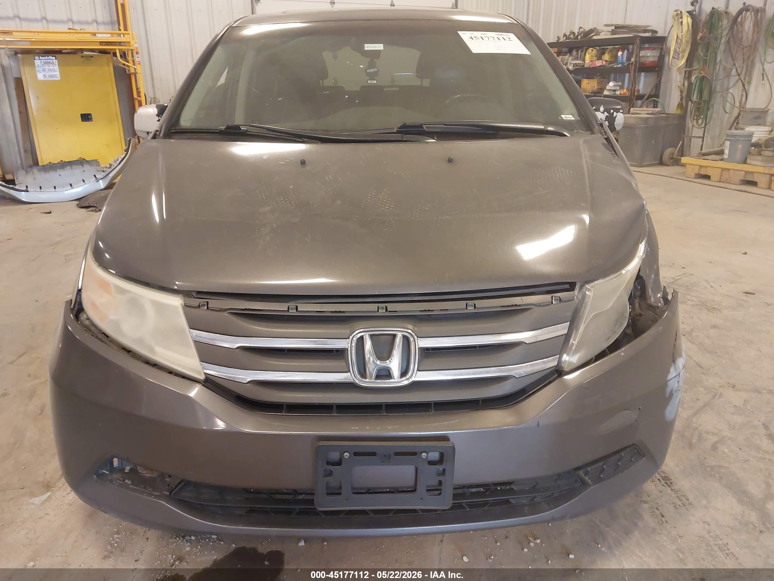 2013 Honda Odyssey Ex-l Gray vin: 5FNRL5H63DB012641